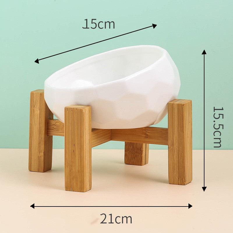 Oblique Mouth Ceramic Pet Bowl - Image 8