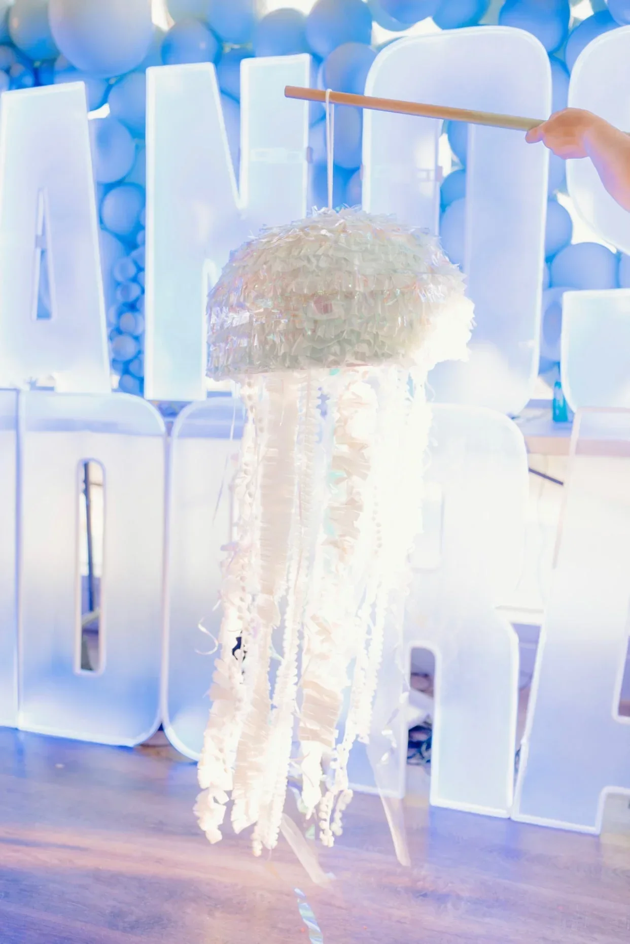 Ocean Adventure Jellyfish Piñata – Eco-Friendly, Custom Colors, Ideal for Sea-Themed Parties and Celebrations - Image 2