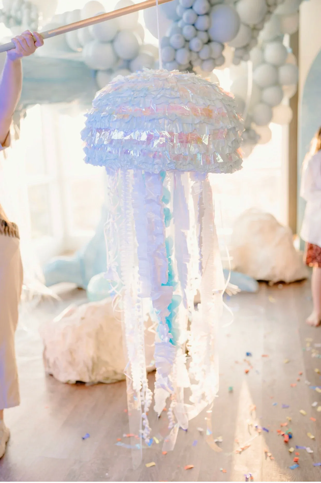 Ocean Adventure Jellyfish Piñata – Eco-Friendly, Custom Colors, Ideal for Sea-Themed Parties and Celebrations - Image 3