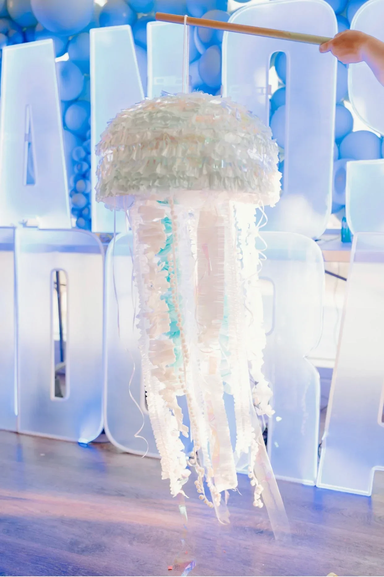 Ocean Adventure Jellyfish Piñata – Eco-Friendly, Custom Colors, Ideal for Sea-Themed Parties and Celebrations - Image 4