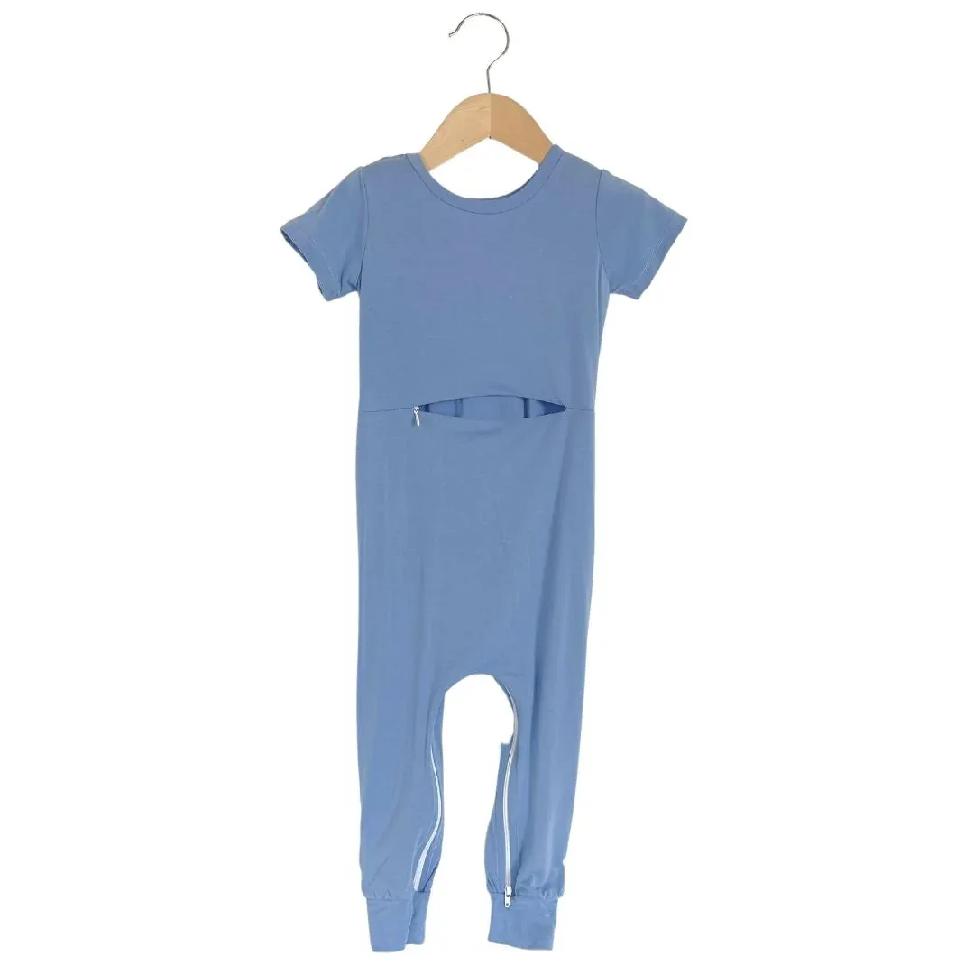 Ocean Bamboo Lyocell Romper with G-Tube Access - Image 3