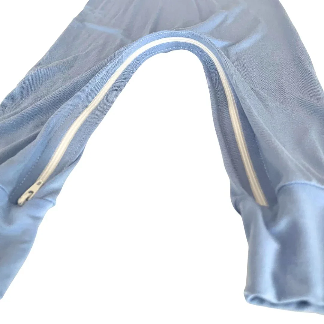 Ocean Bamboo Lyocell Romper with G-Tube Access - Image 4