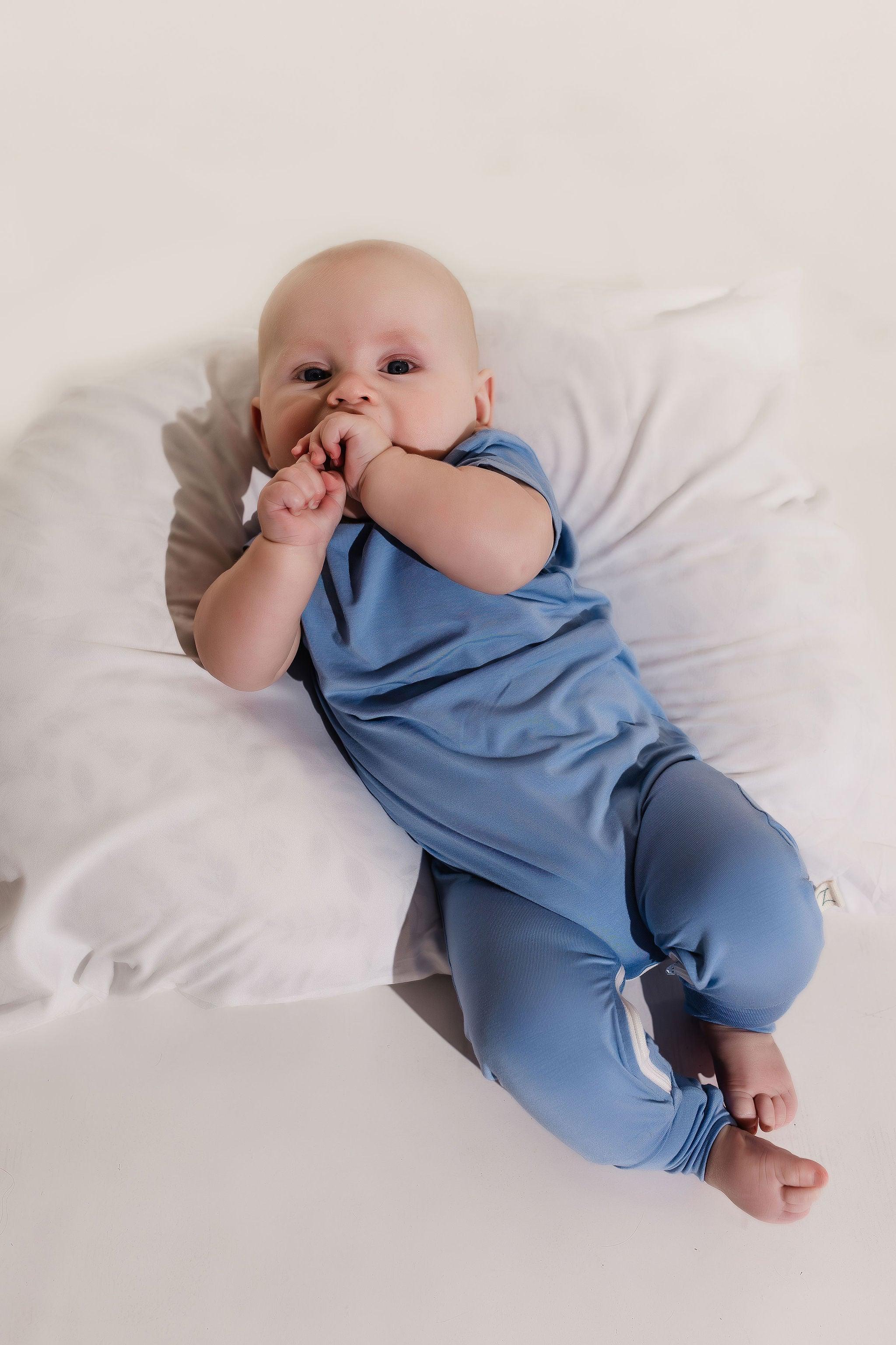 Ocean Bamboo Lyocell Zip Romper - Image 3