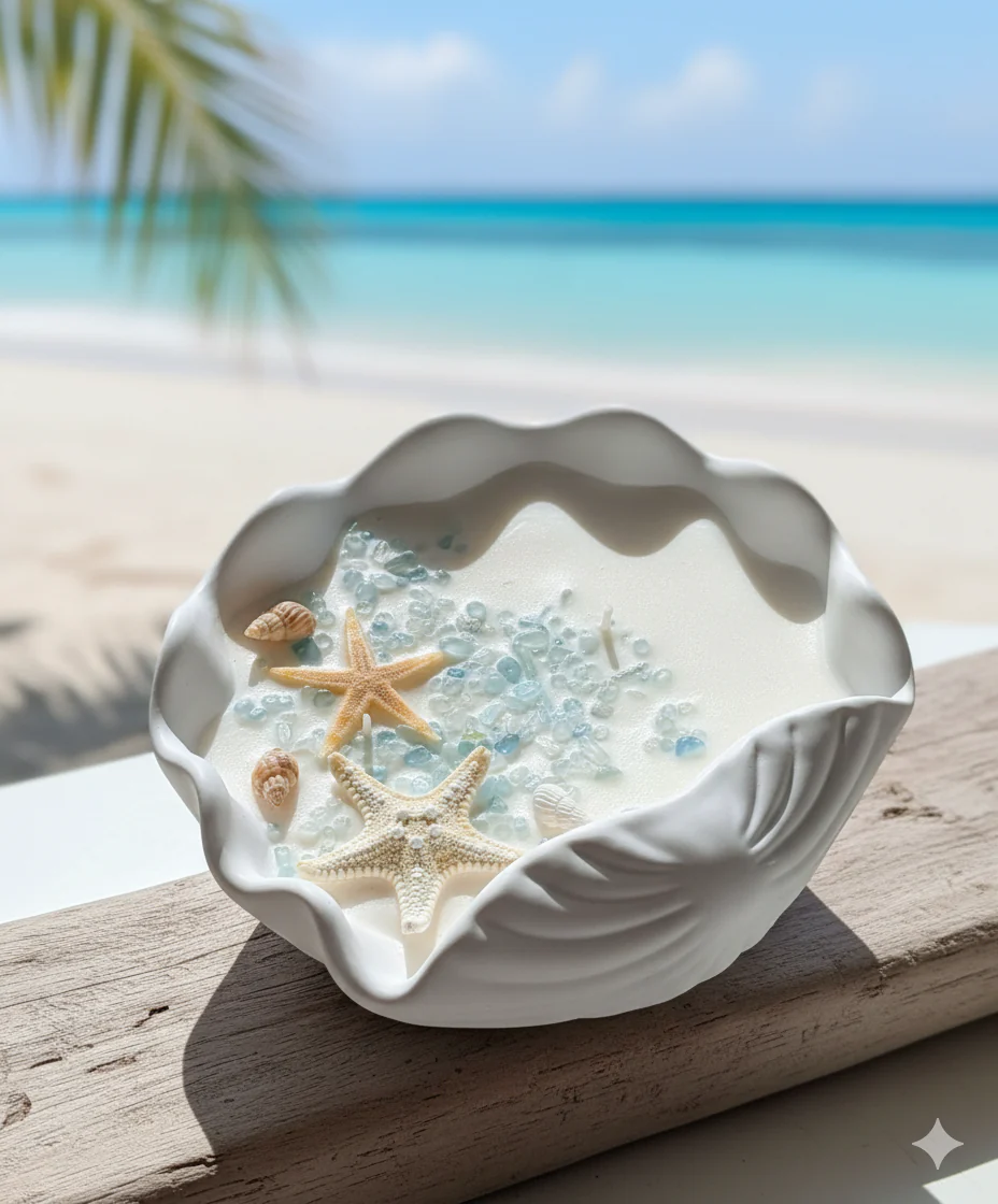 Ocean's Whisper Candle | Coastal Soy Wax - Image 2