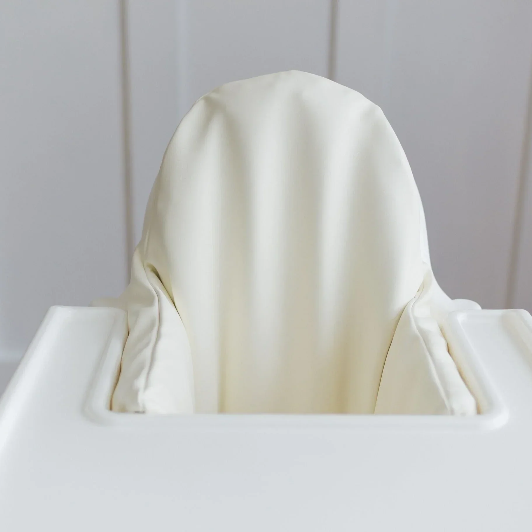 Off-White Vegan Leather IKEA Antilop Cushion Cover - Image 2