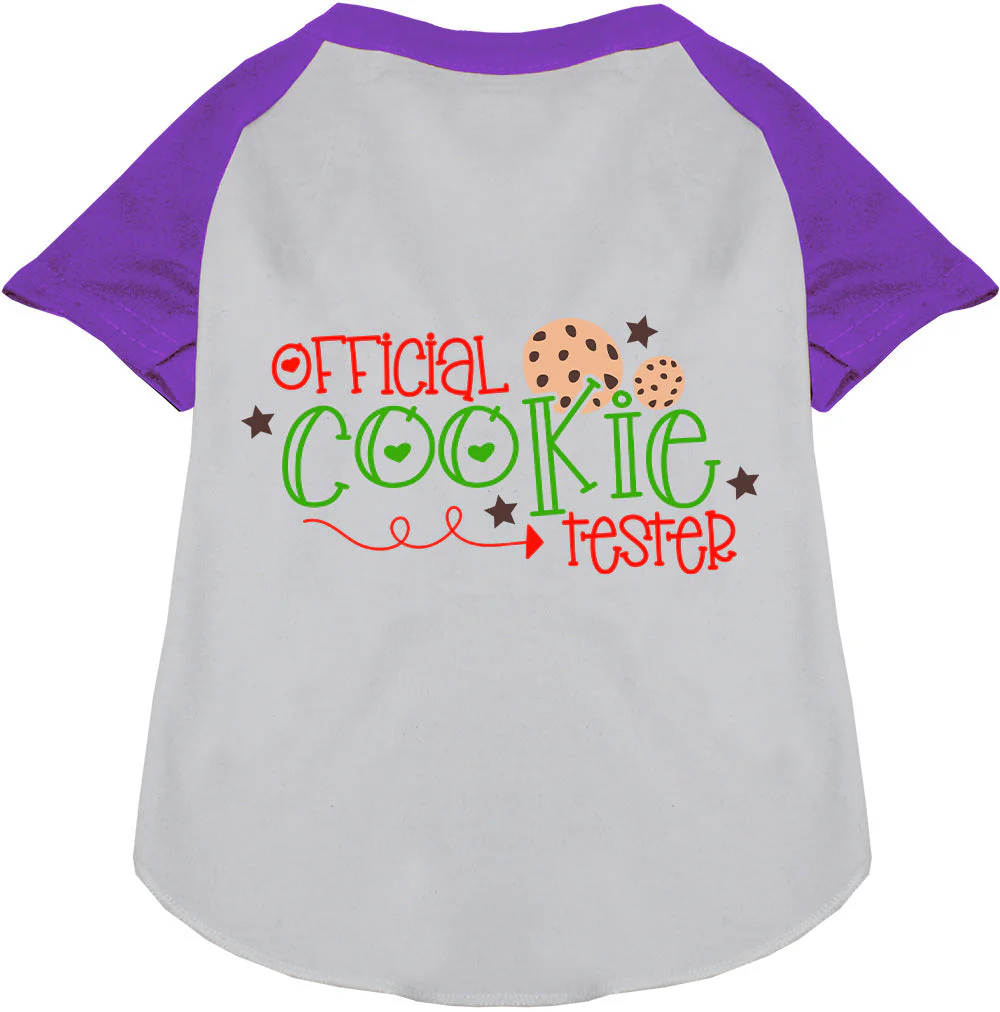 Official Cookie Tester Pet Raglan Shirt - Image 7