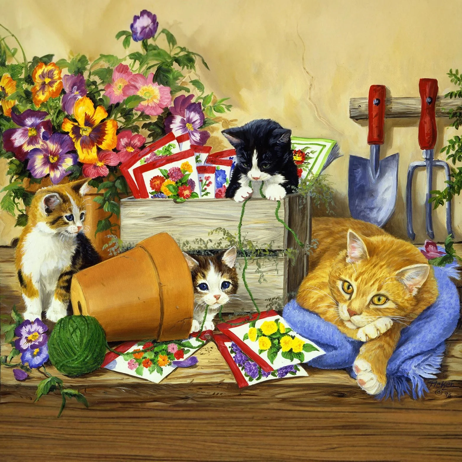 Oil Painting Animal Children's Toy Puzzle - Image 2