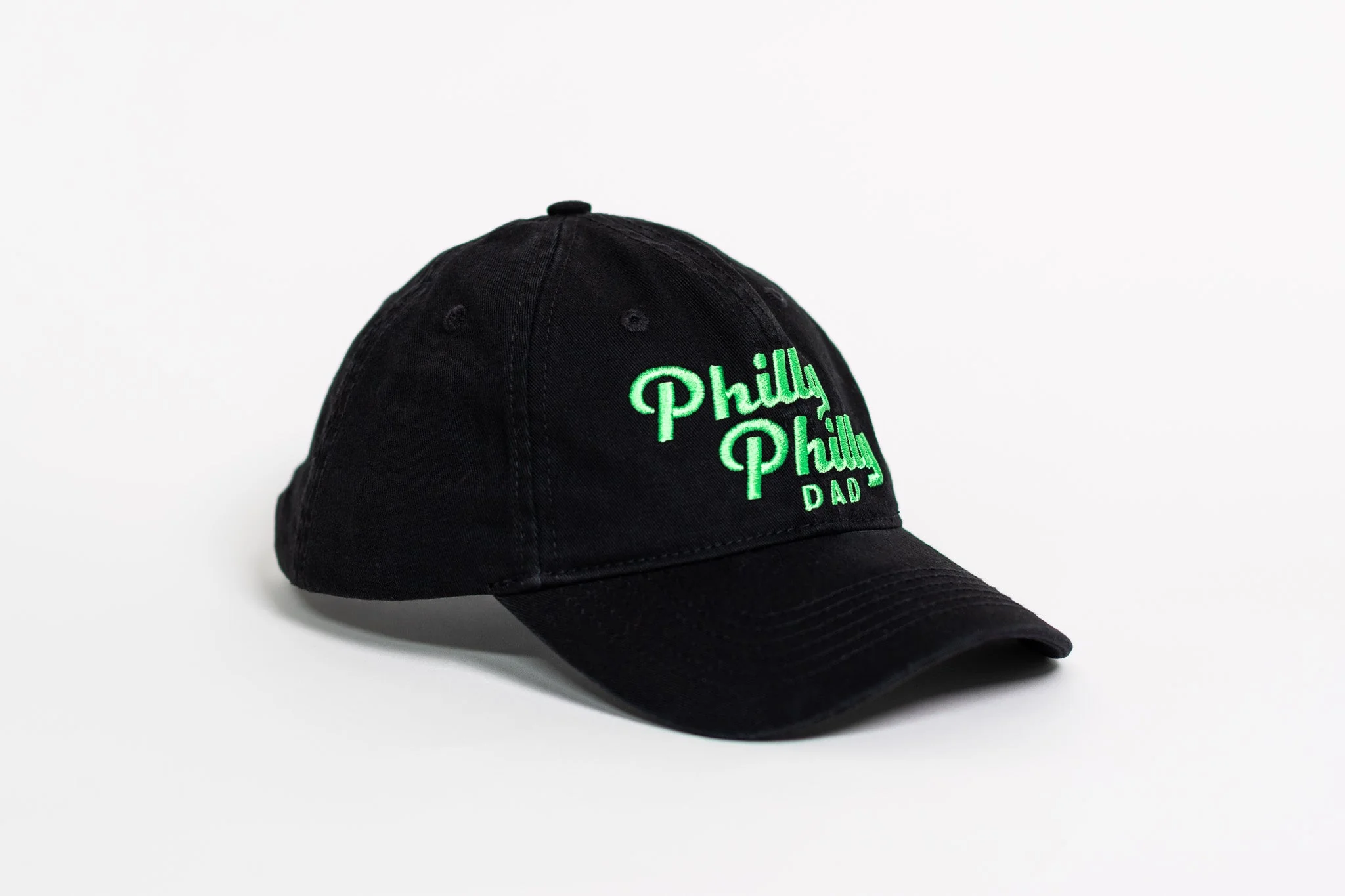 Old School Philly Philly Dad Hat - Adjustable Black Buckle - Image 2