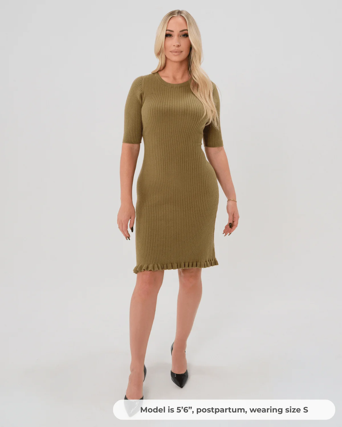 Olivia Maternity & Postpartum Sweater Dress - Image 4