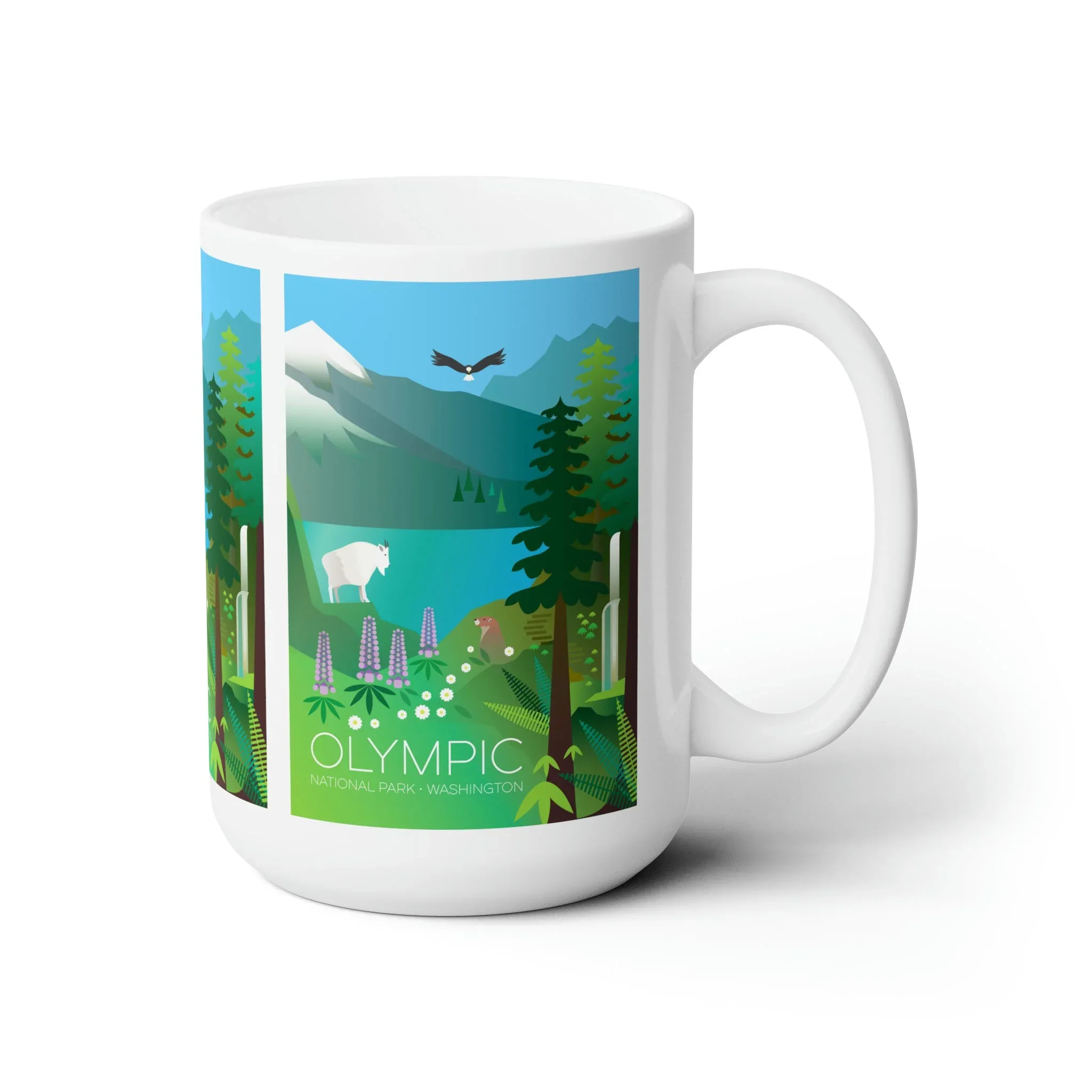 Olympic National Park Ceramic Mug 11oz or 15oz - Image 3