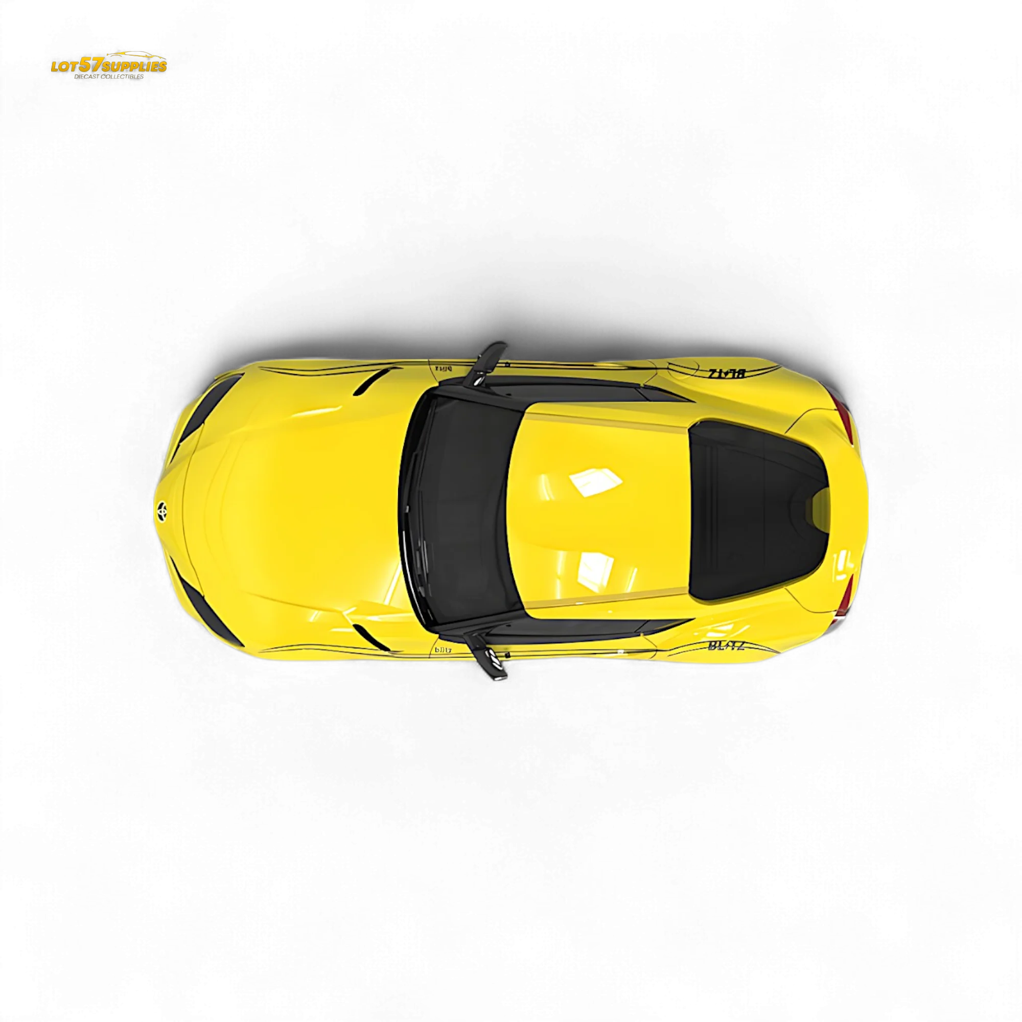 OM Model Toyota Supra A90 Initial D Ghost in Yellow 1:64 - Image 4