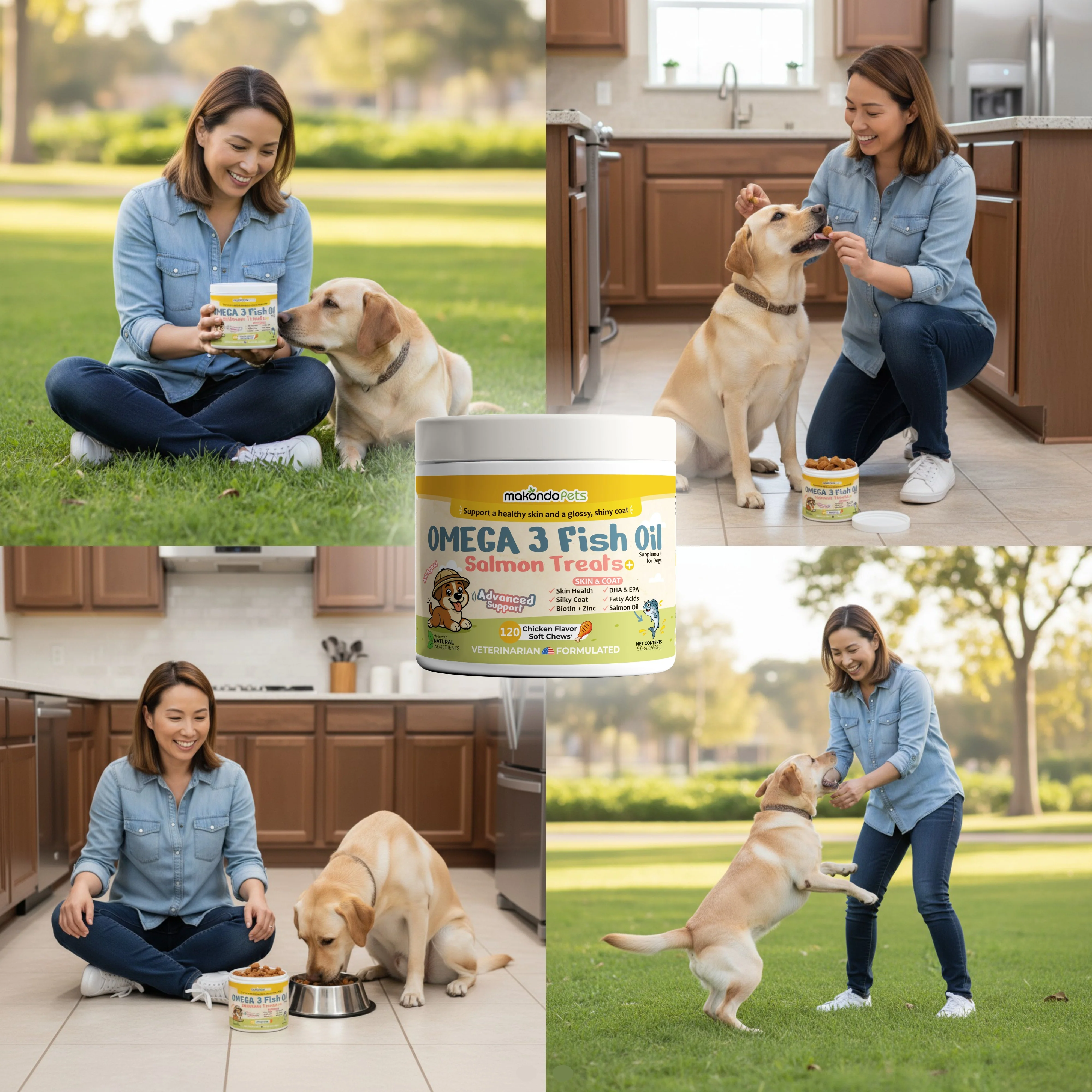 Omega 3 for Dogs - Salmon Oil - 120 Soft Chews - Image 9