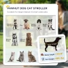 One-Click Foldable Stroller for Large Medium Small Dogs, Pet, Cats with Storage - Image 4