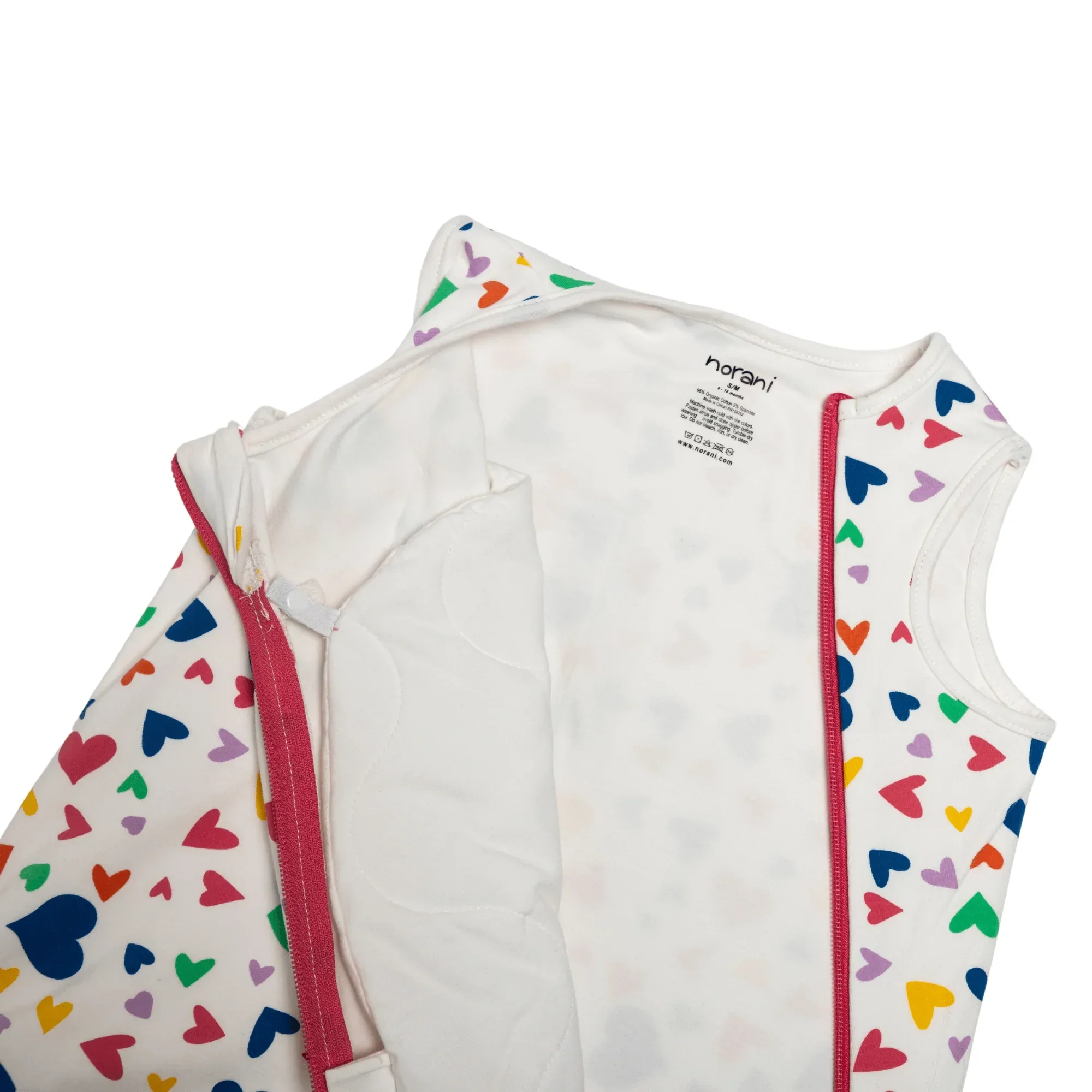 One & Done Sleep Sack - Colorful Hearts - Image 4