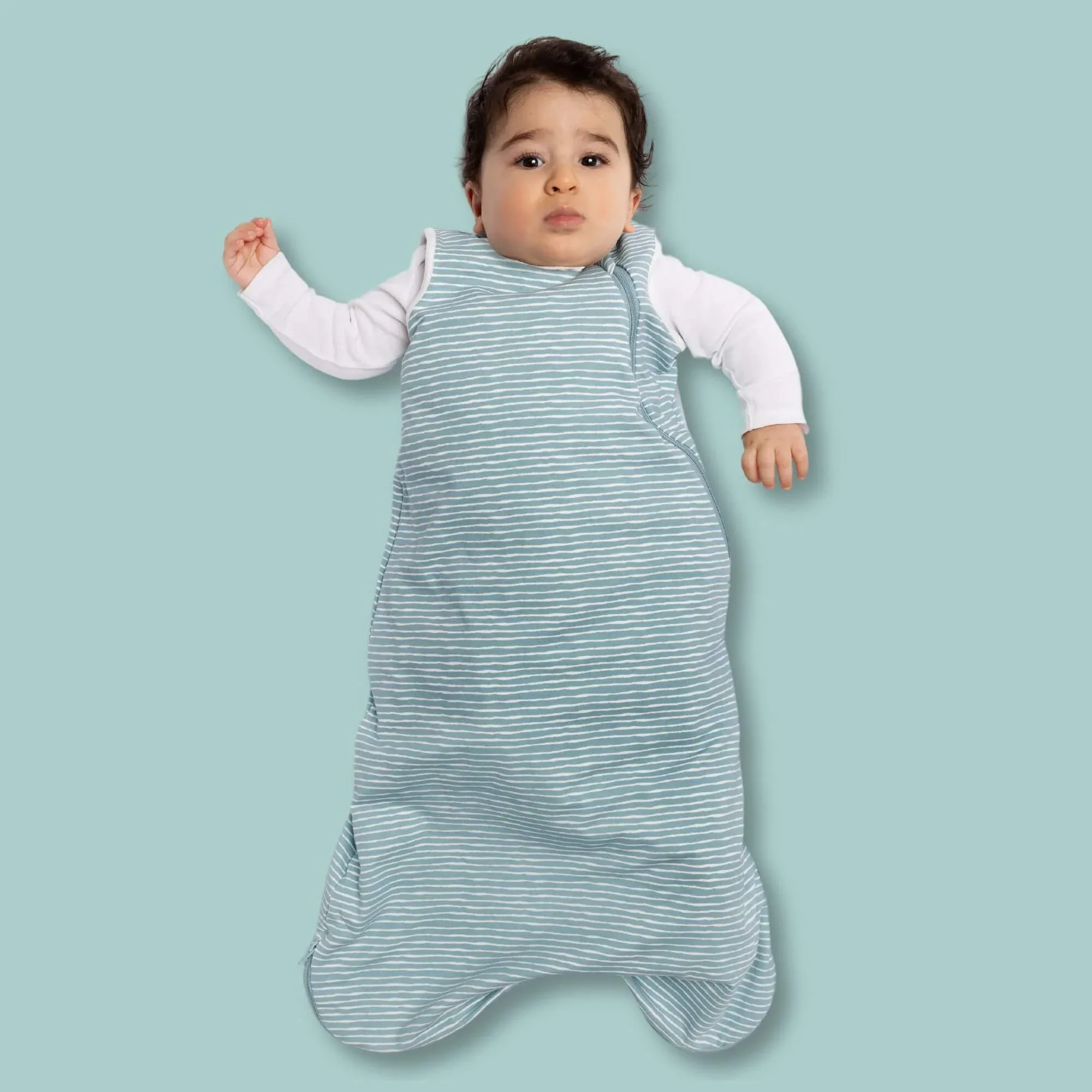 One & Done Sleep Sack - Green Stripes