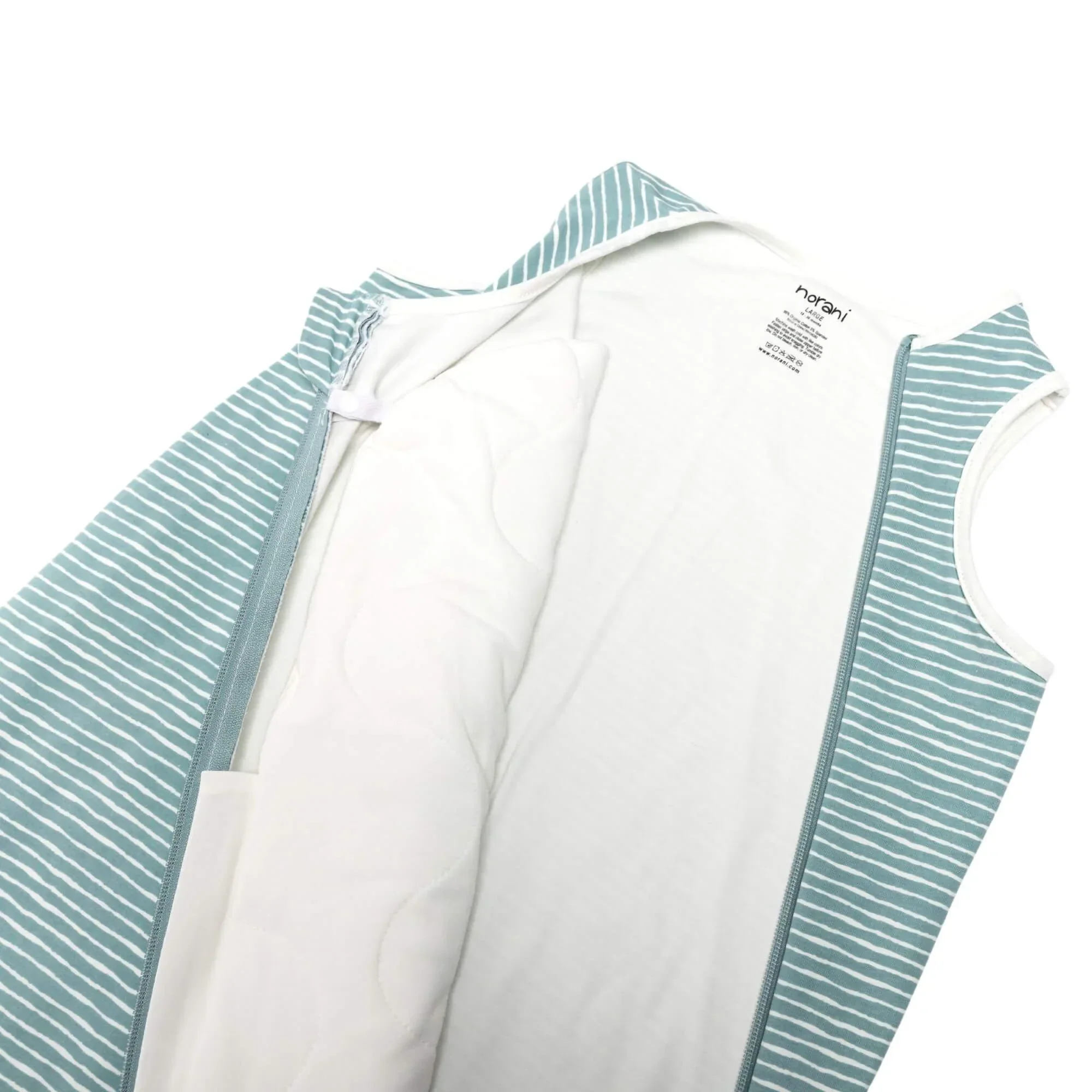 One & Done Sleep Sack - Green Stripes - Image 6