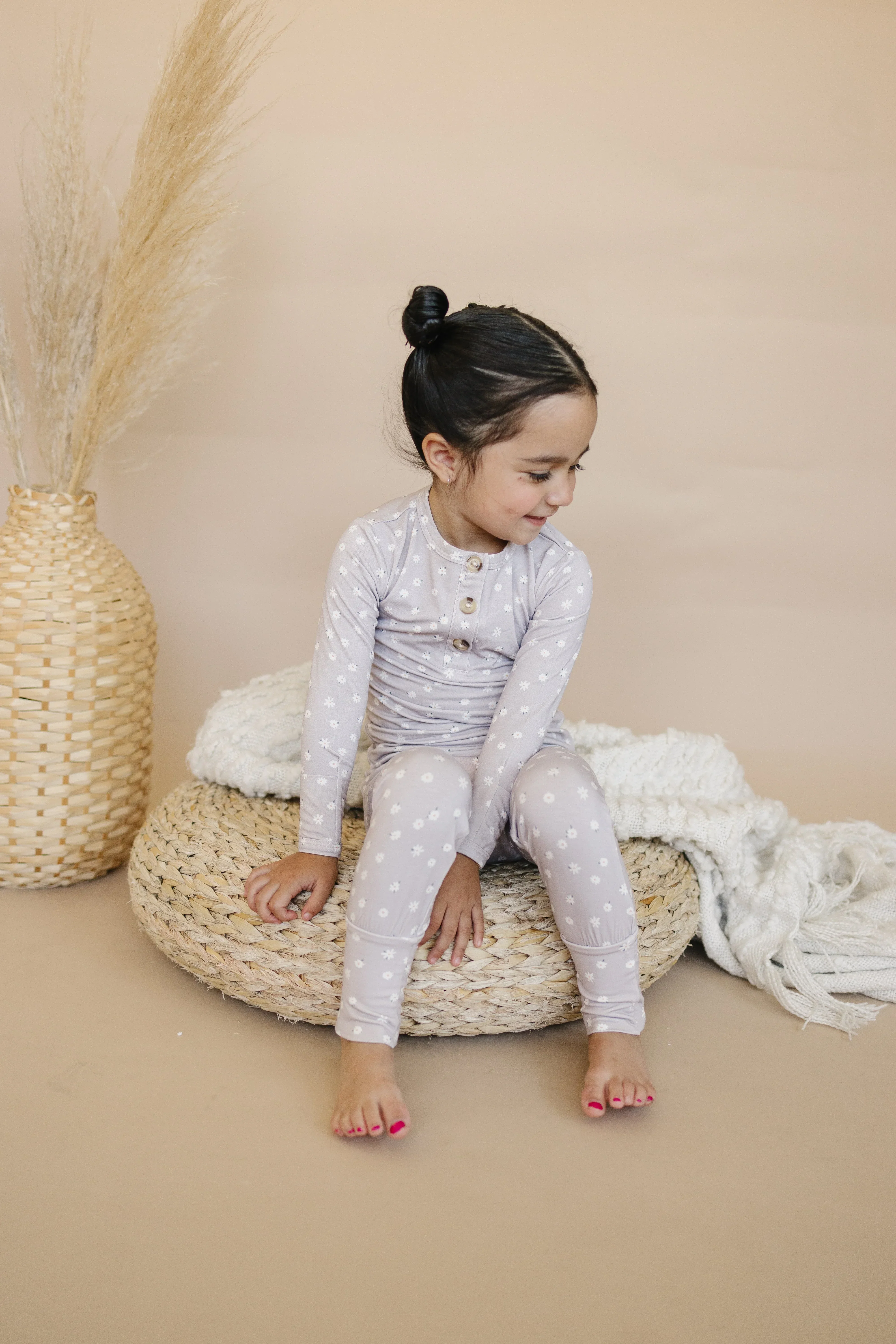 Oopsie Daisy 2pc Henley Bamboo Pajamas - Sizes Newborn & Up! - Image 10
