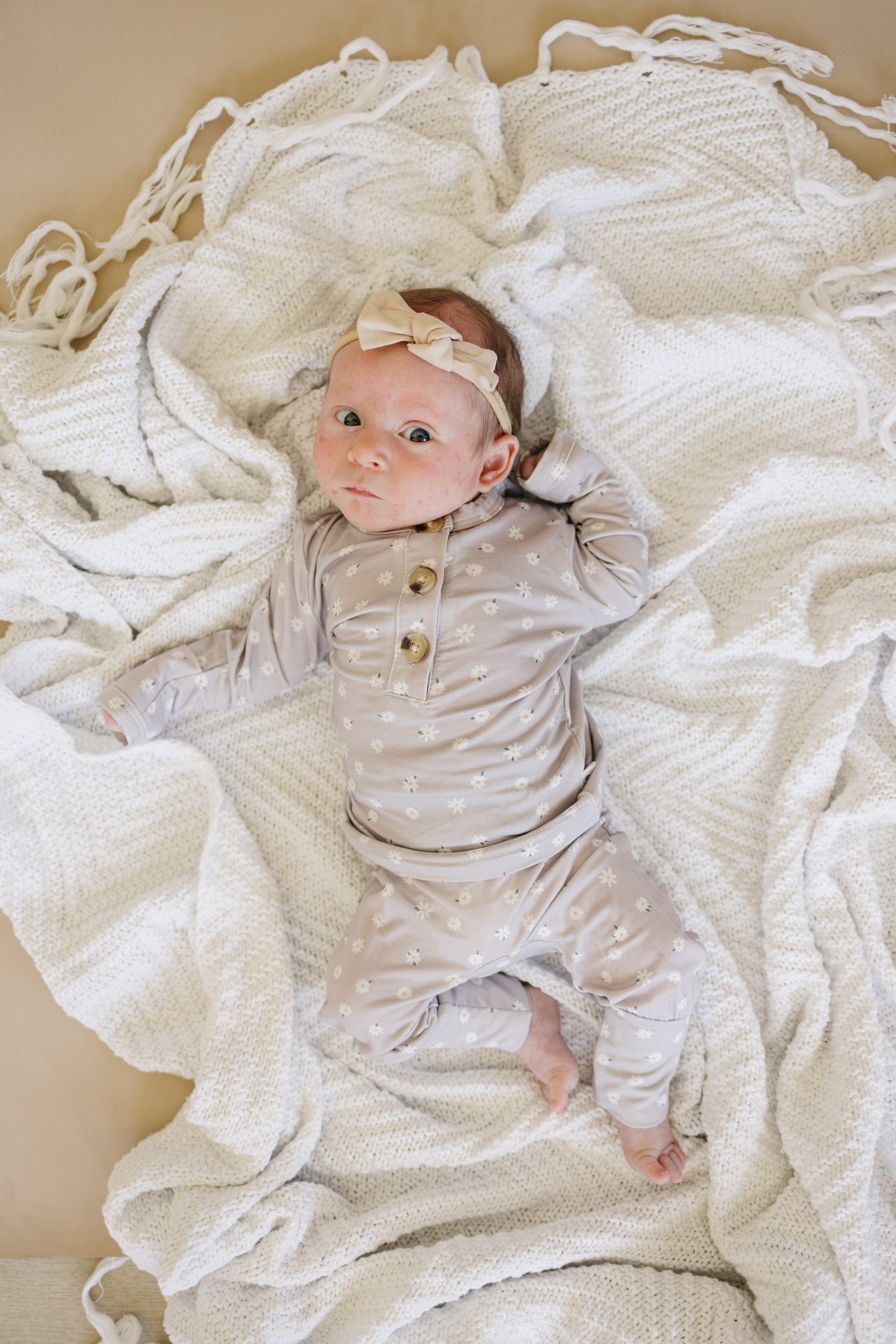 Oopsie Daisy 2pc Henley Bamboo Pajamas - Sizes Newborn & Up! - Image 12