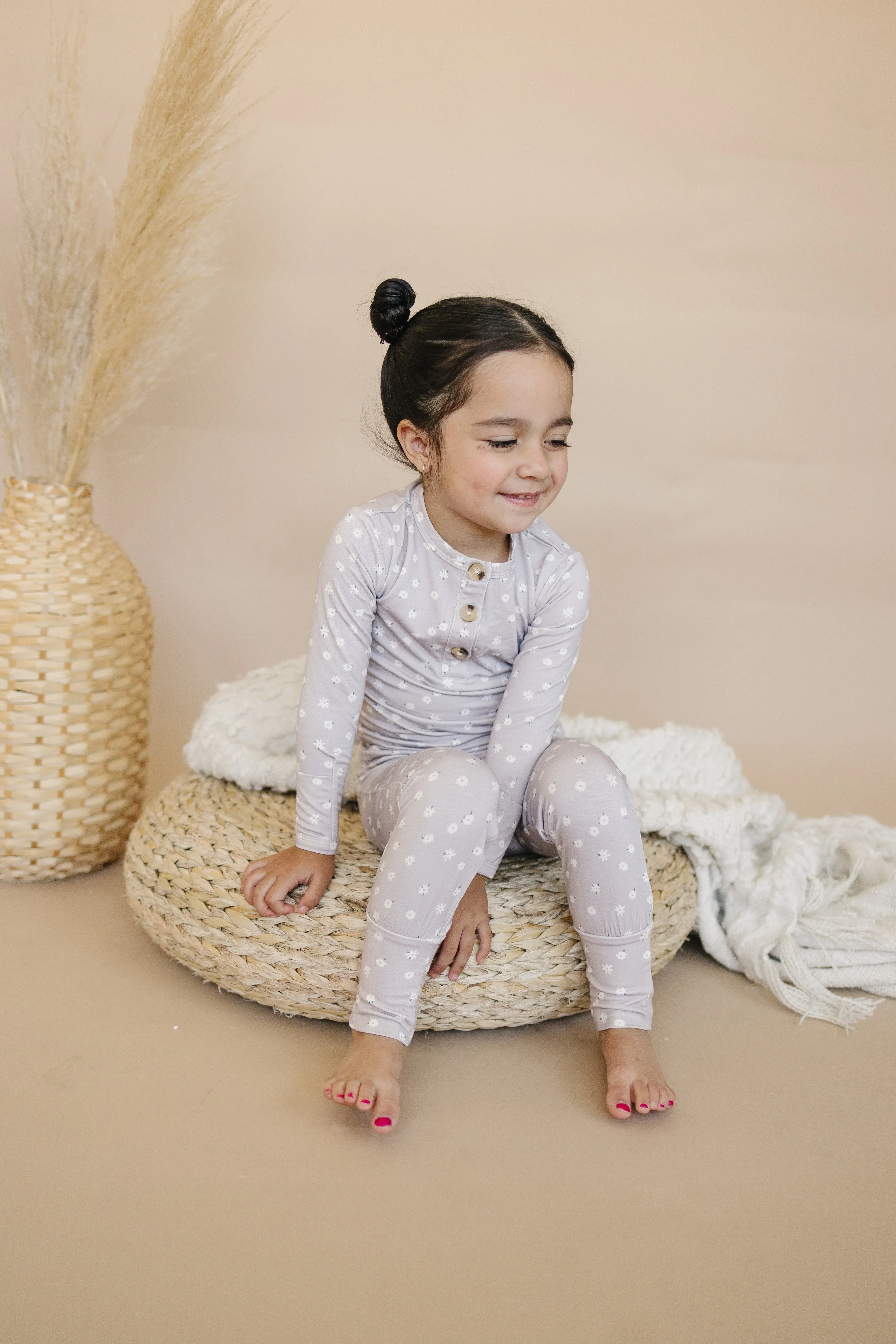 Oopsie Daisy 2pc Henley Bamboo Pajamas - Sizes Newborn & Up! - Image 14