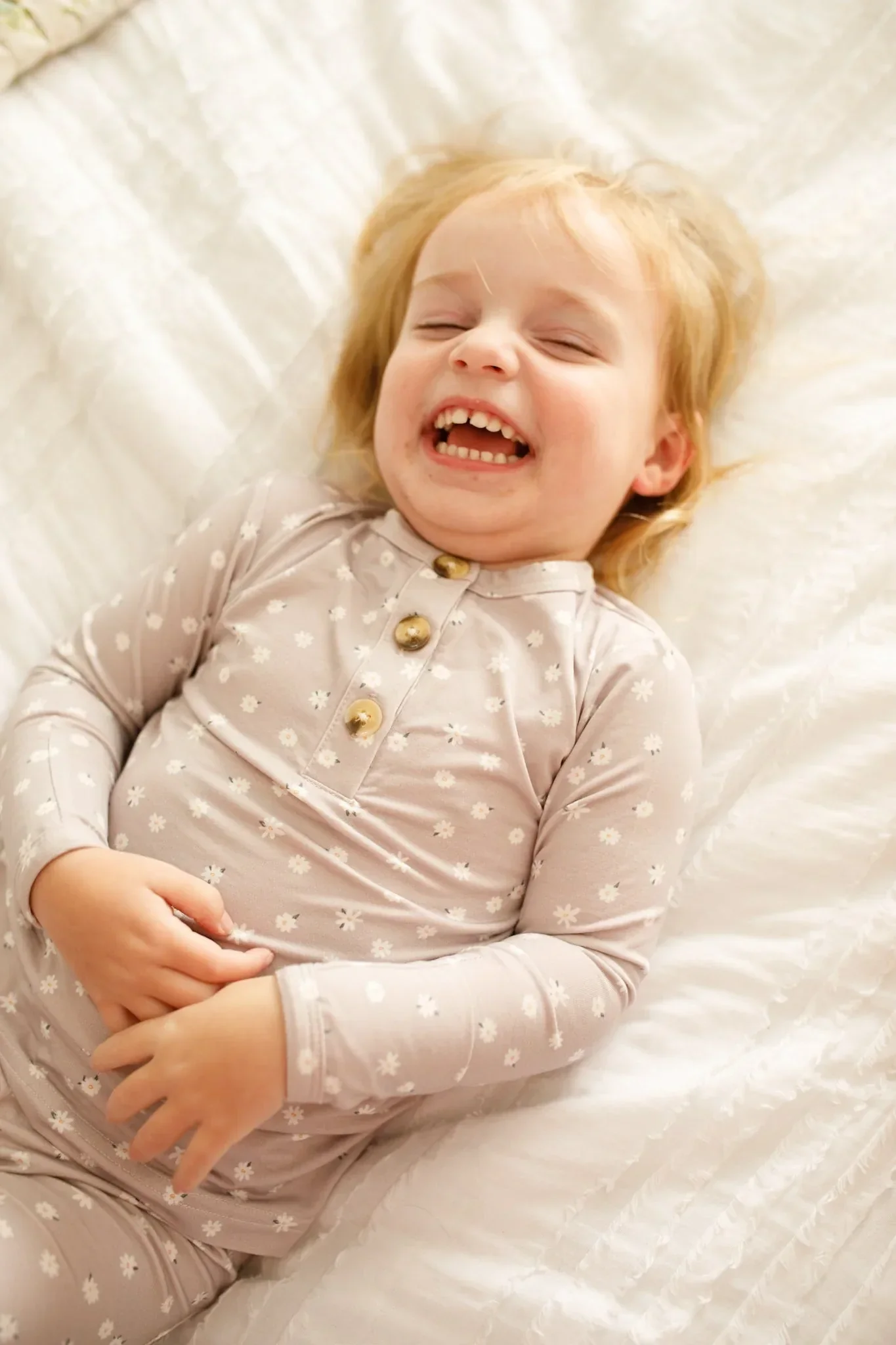 Oopsie Daisy 2pc Henley Bamboo Pajamas - Sizes Newborn & Up! - Image 4