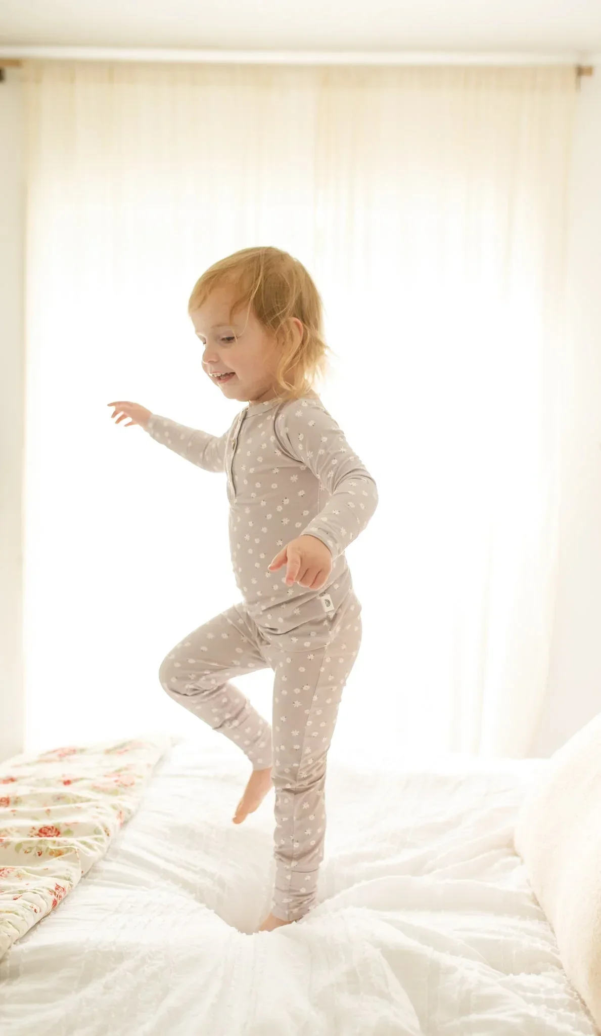 Oopsie Daisy 2pc Henley Bamboo Pajamas - Sizes Newborn & Up! - Image 6
