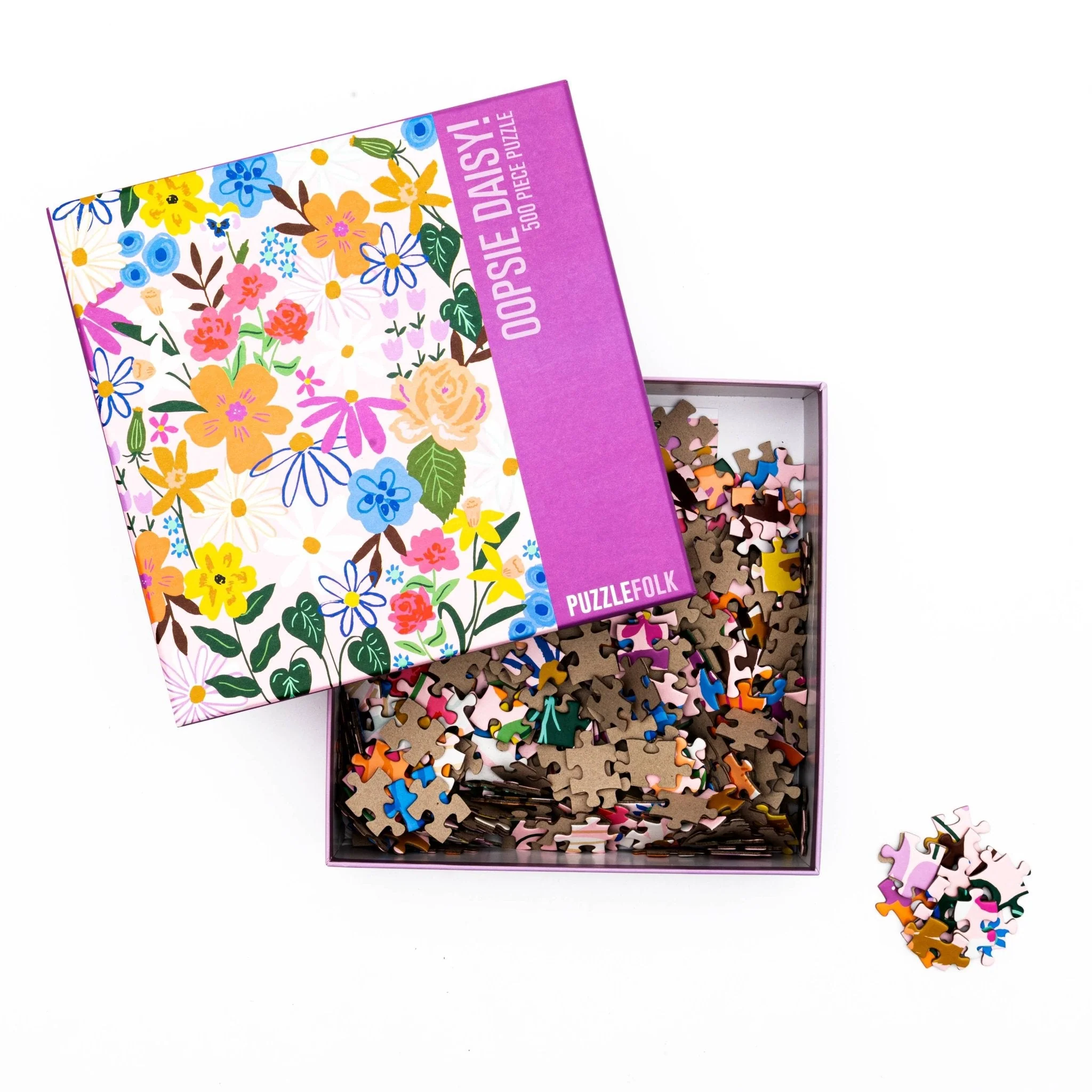 Oopsie Daisy! 500 Piece Floral Puzzle by Puzzlefolk - Image 3