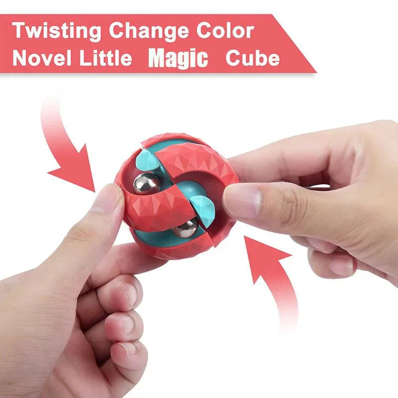 Orbit Ball Fidget Toy – Spinning Cube Stress Relief Puzzle for Kids & Adults - Image 4