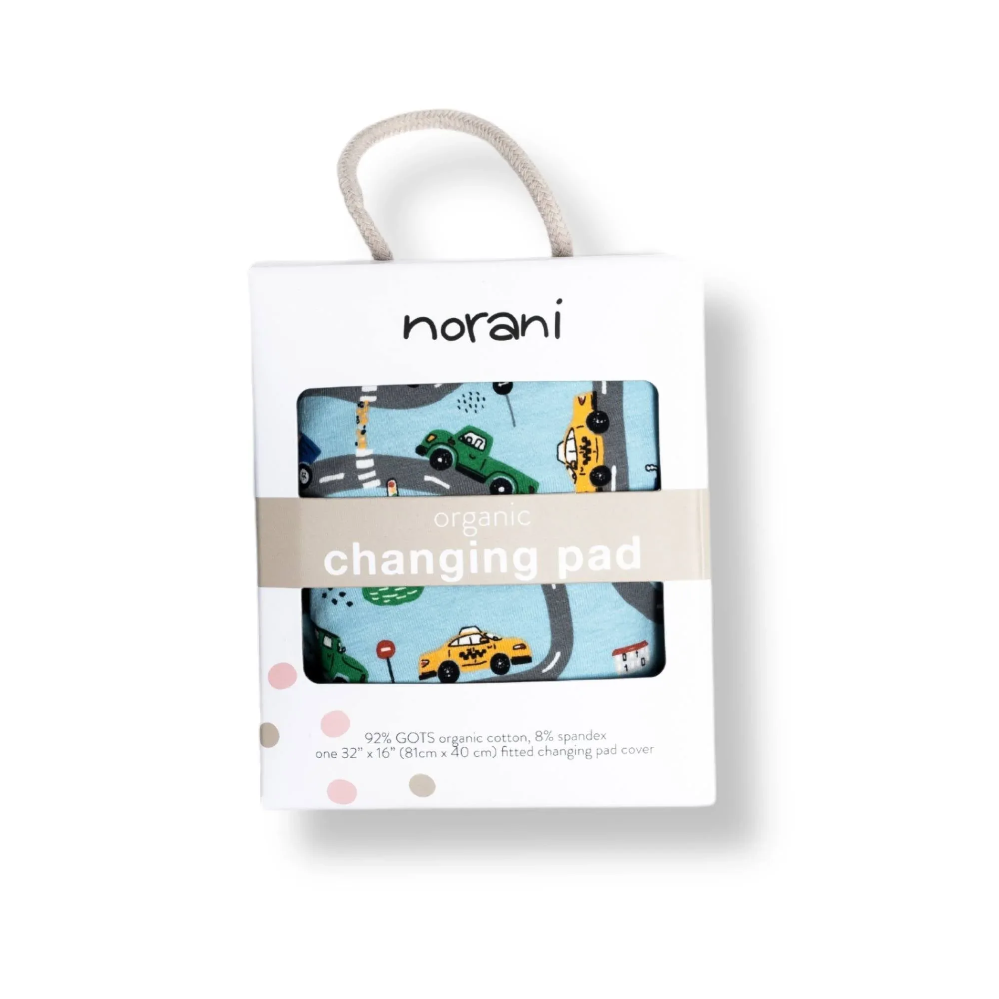 Organic Changing Pad Cover - Cars - Image 4