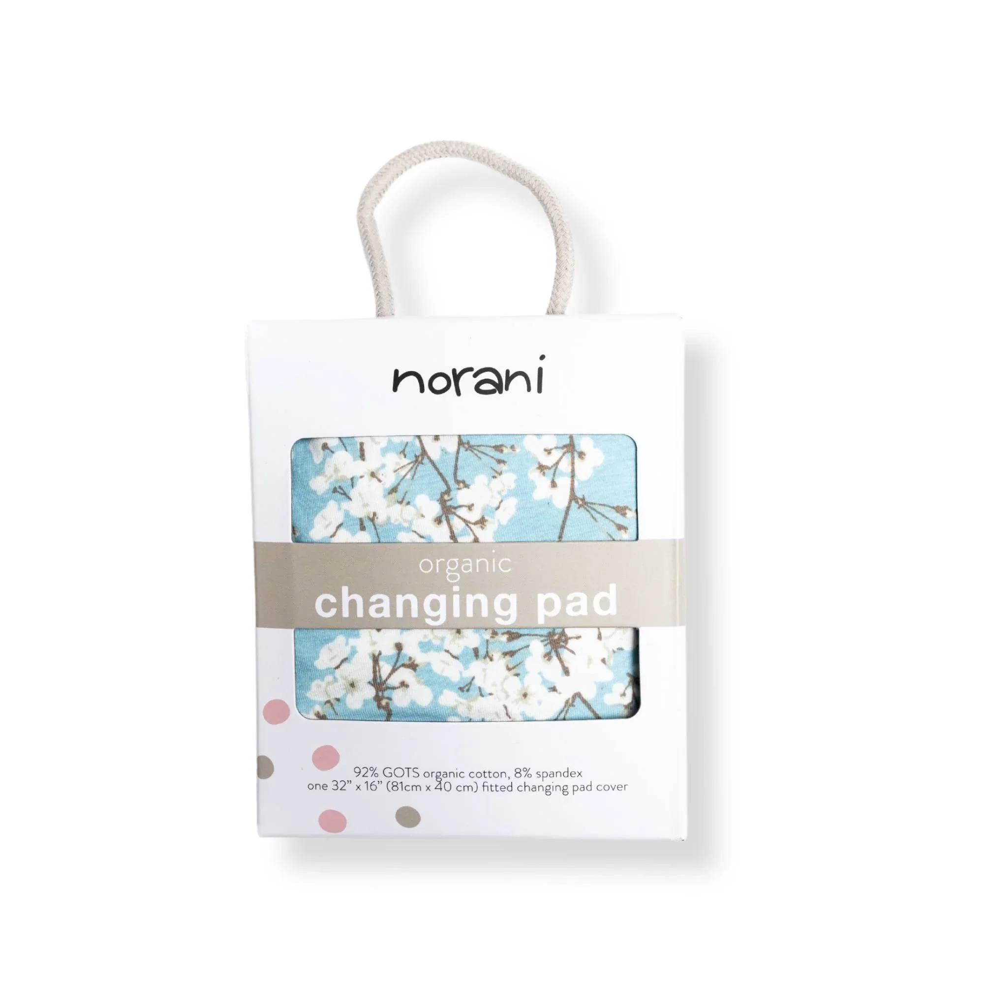 Organic Changing Pad Cover - Cherry Blossoms - Image 3