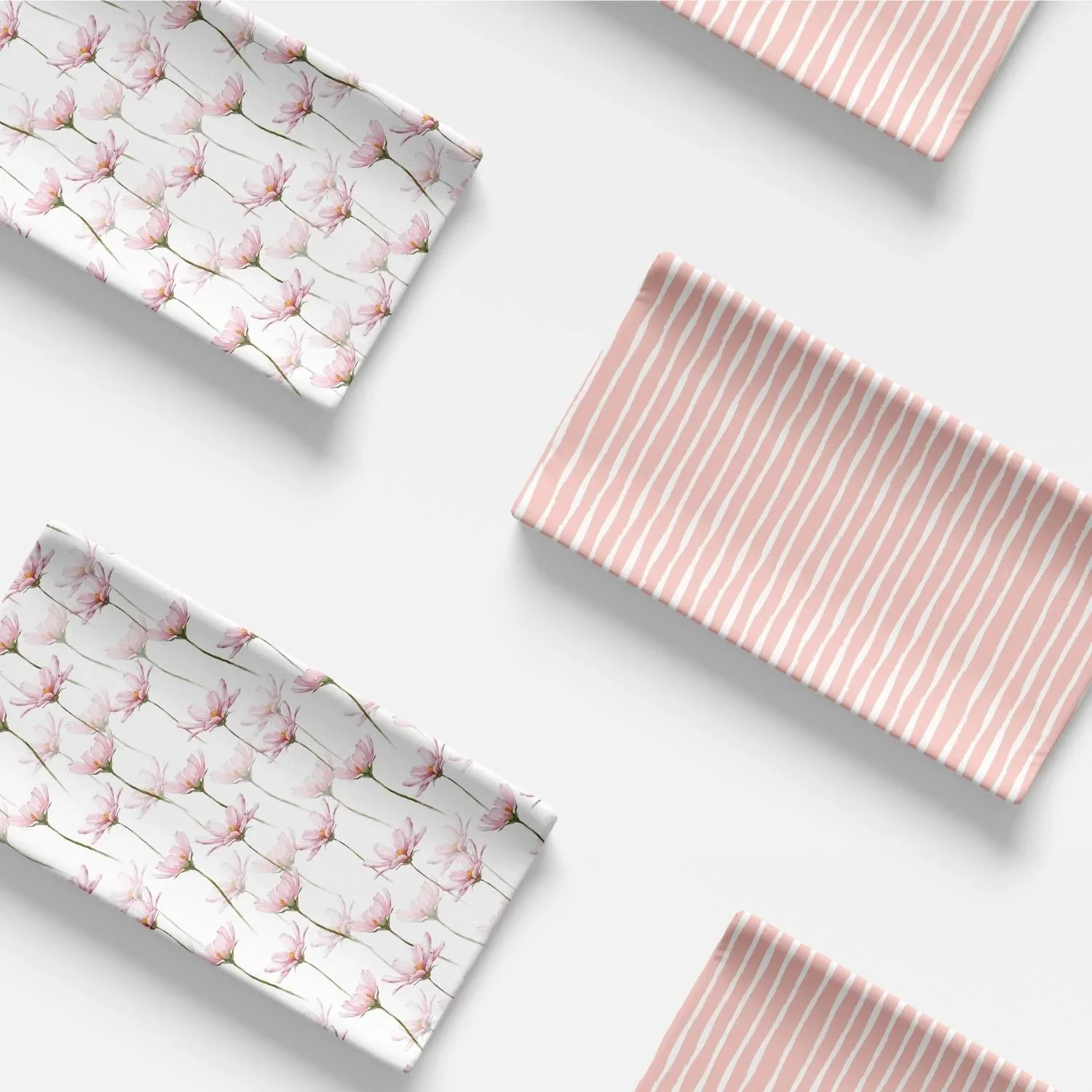 Organic Changing Pad Cover - Pink Stripes - Image 3