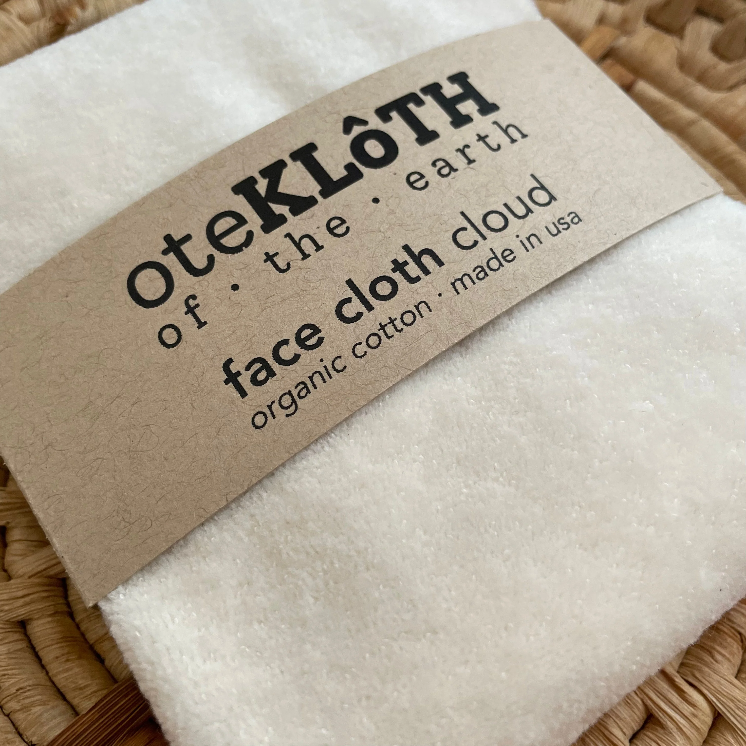 Organic Cotton Face Cloth | Cloud - Image 3