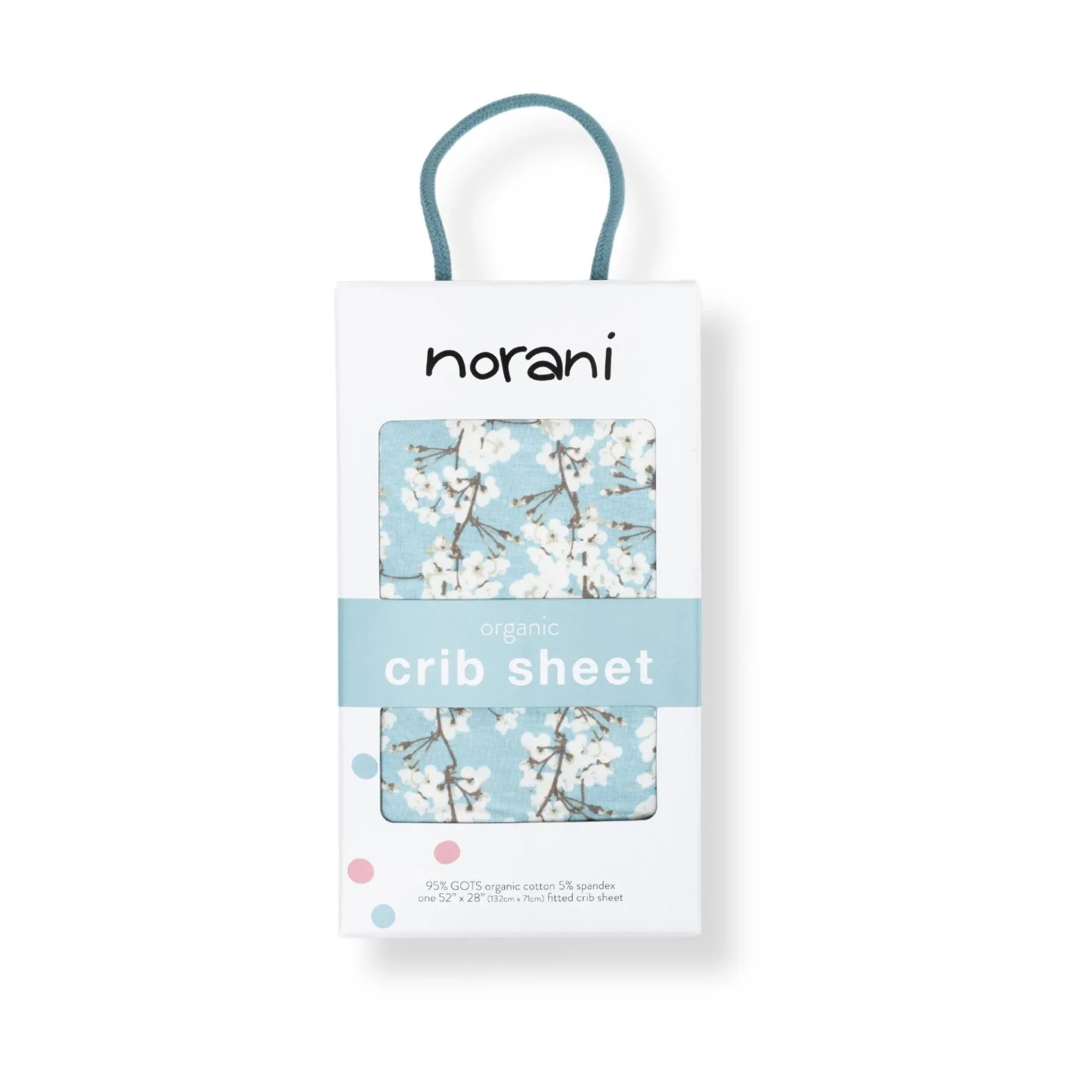 Organic Crib Sheet - Cherry Blossoms - Image 3