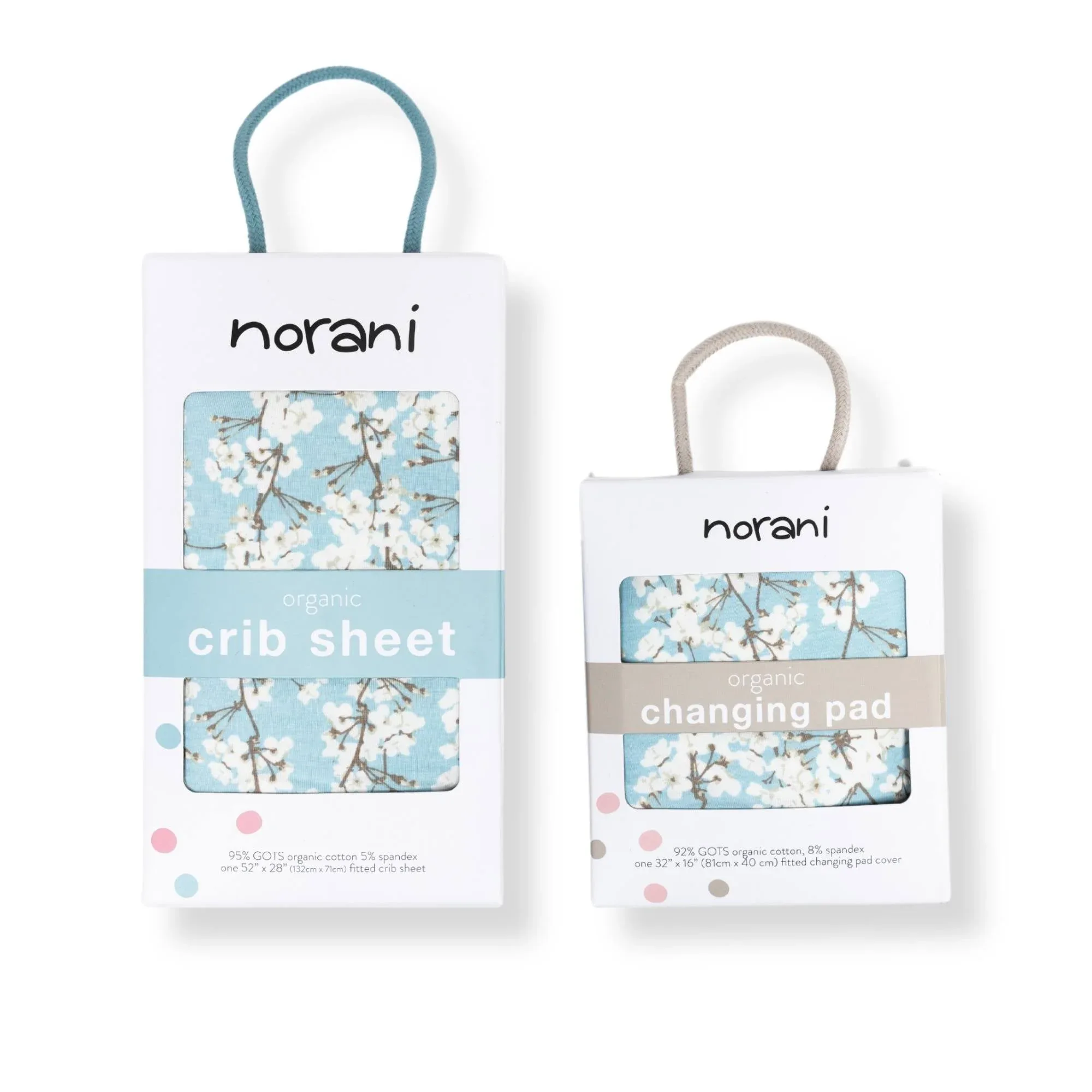 Organic Crib Sheet - Cherry Blossoms - Image 4