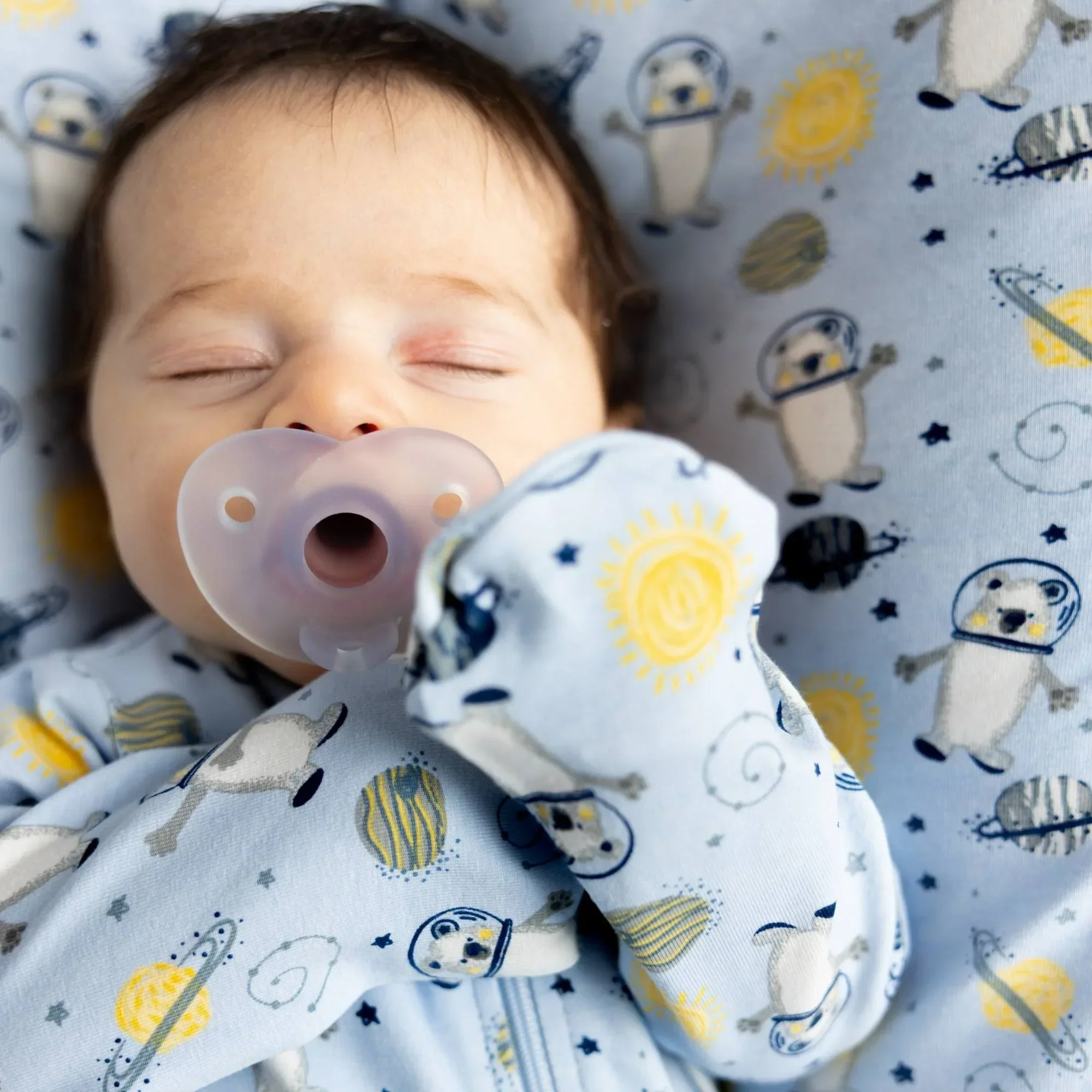 Organic Crib Sheet - Space Bears - Image 3