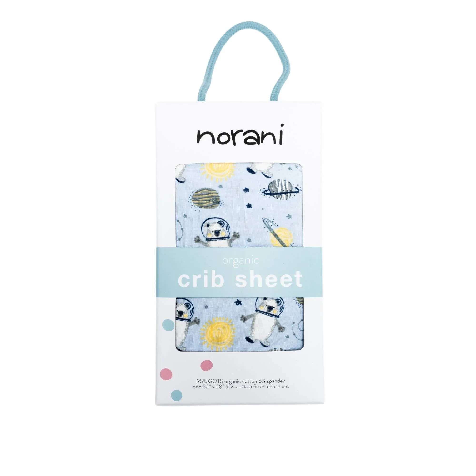 Organic Crib Sheet - Space Bears - Image 4