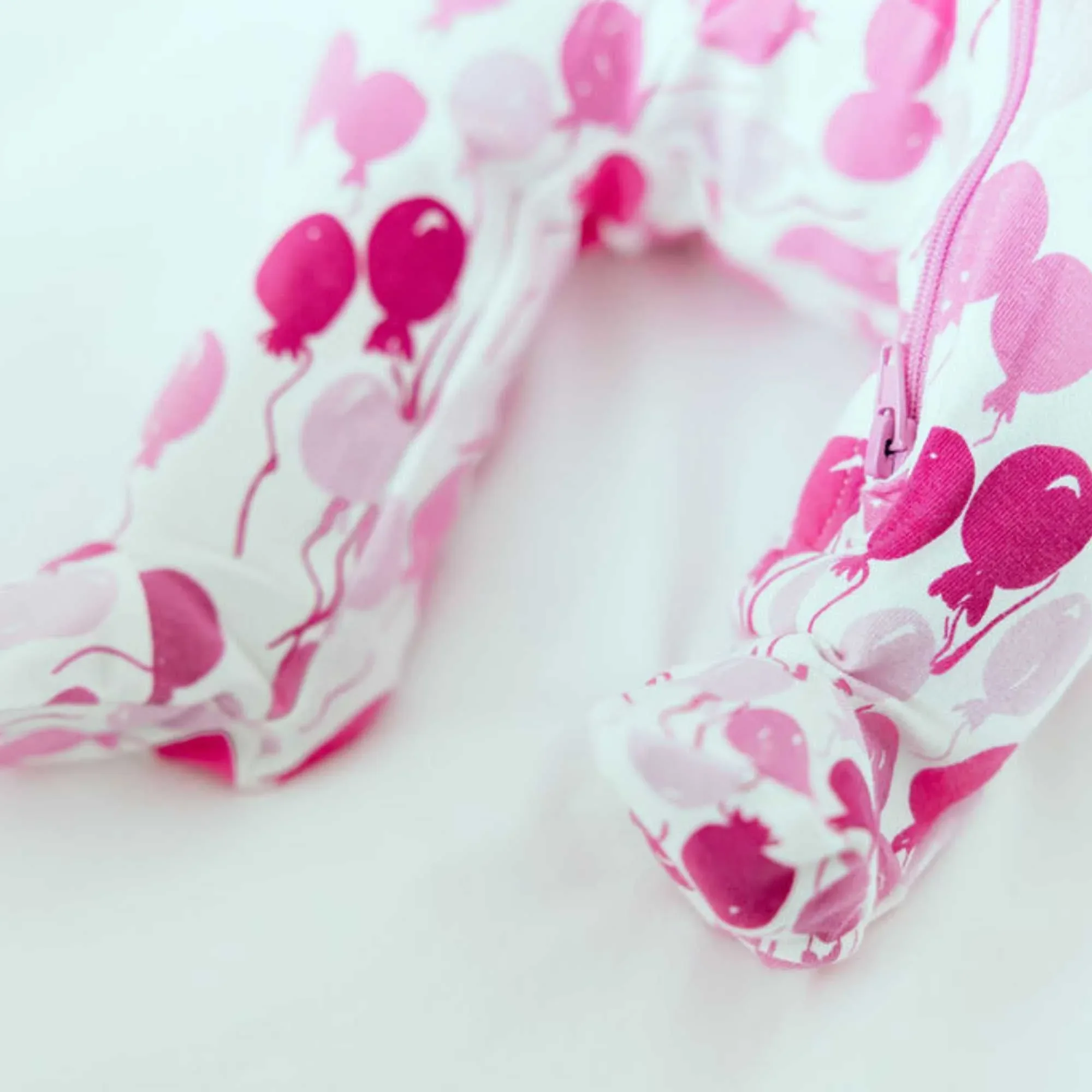 Organic Footie - Pink Balloons - Image 3