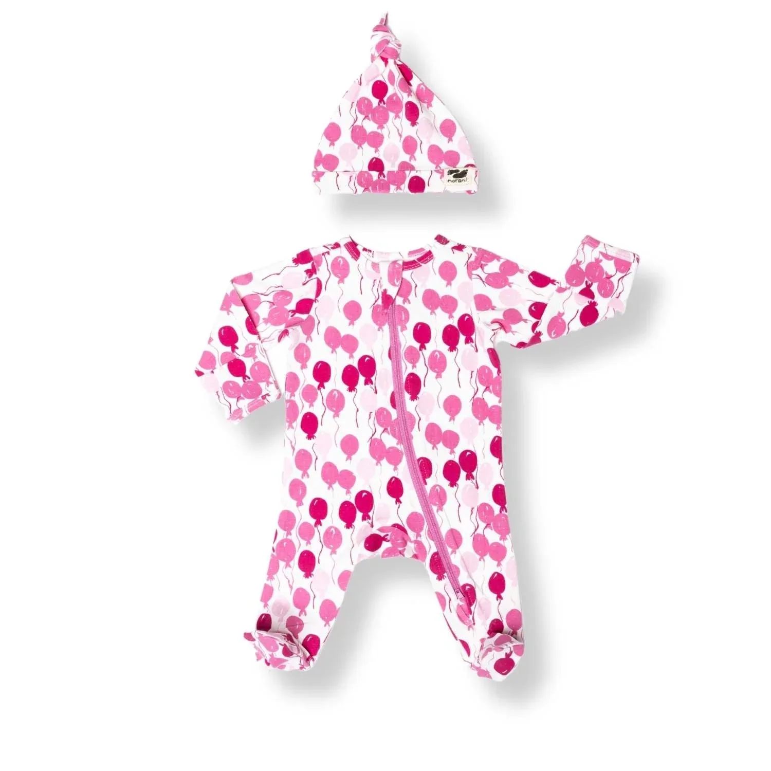 Organic Footie - Pink Balloons - Image 6