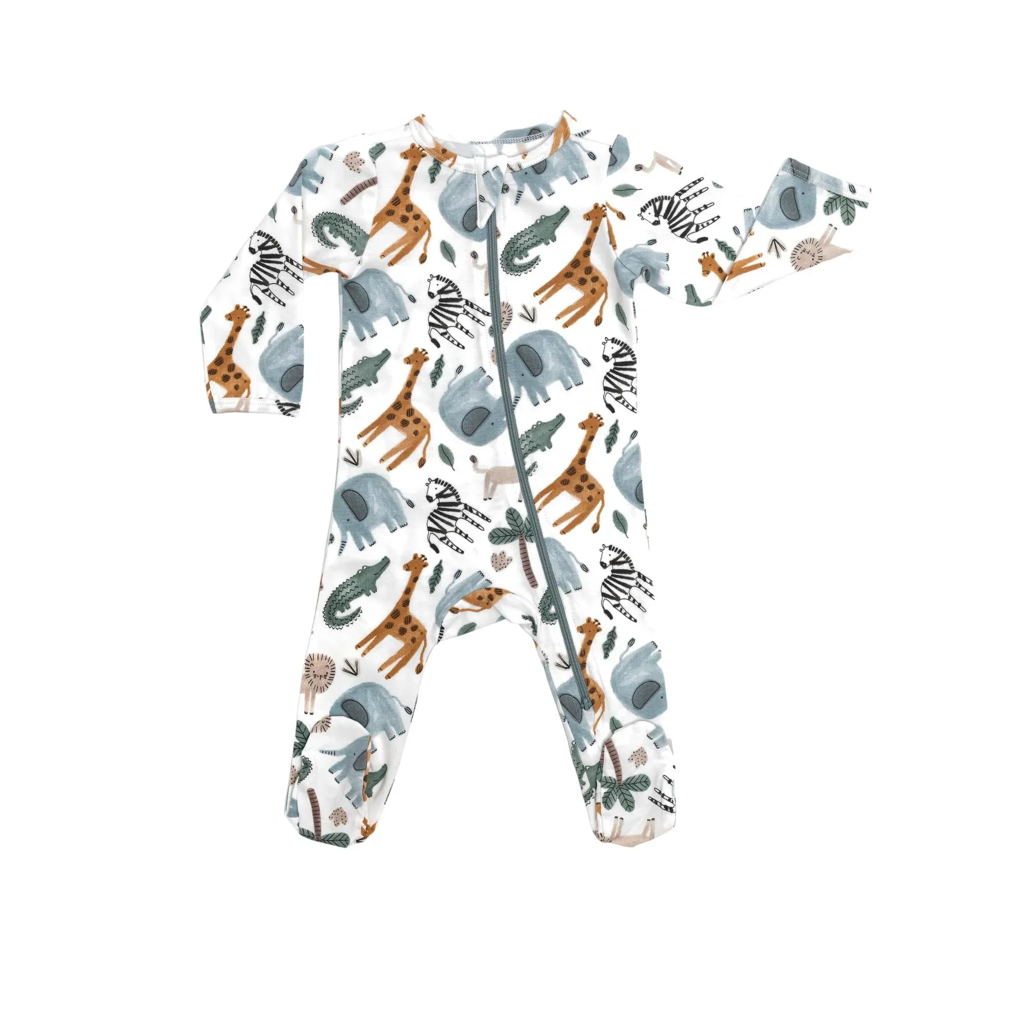 Organic Footie - Safari Animals - Image 2