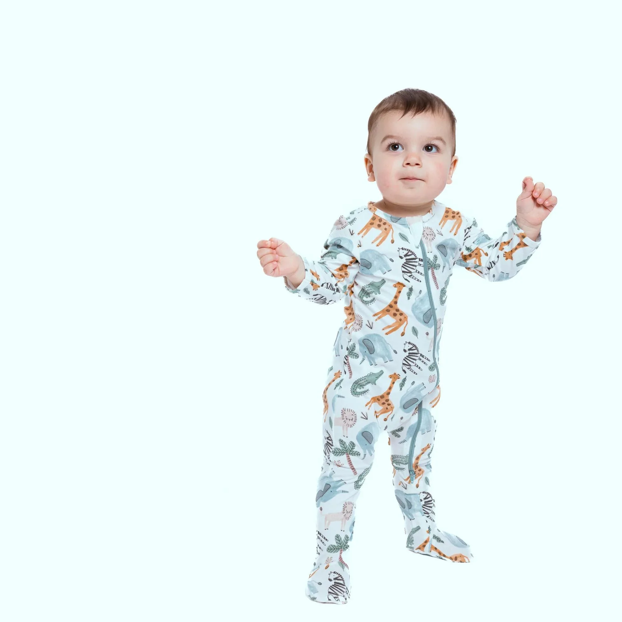 Organic Footie - Safari Animals - Image 4
