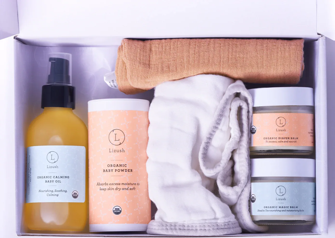 Organic full care new baby gift set - welcome little one! - Image 3