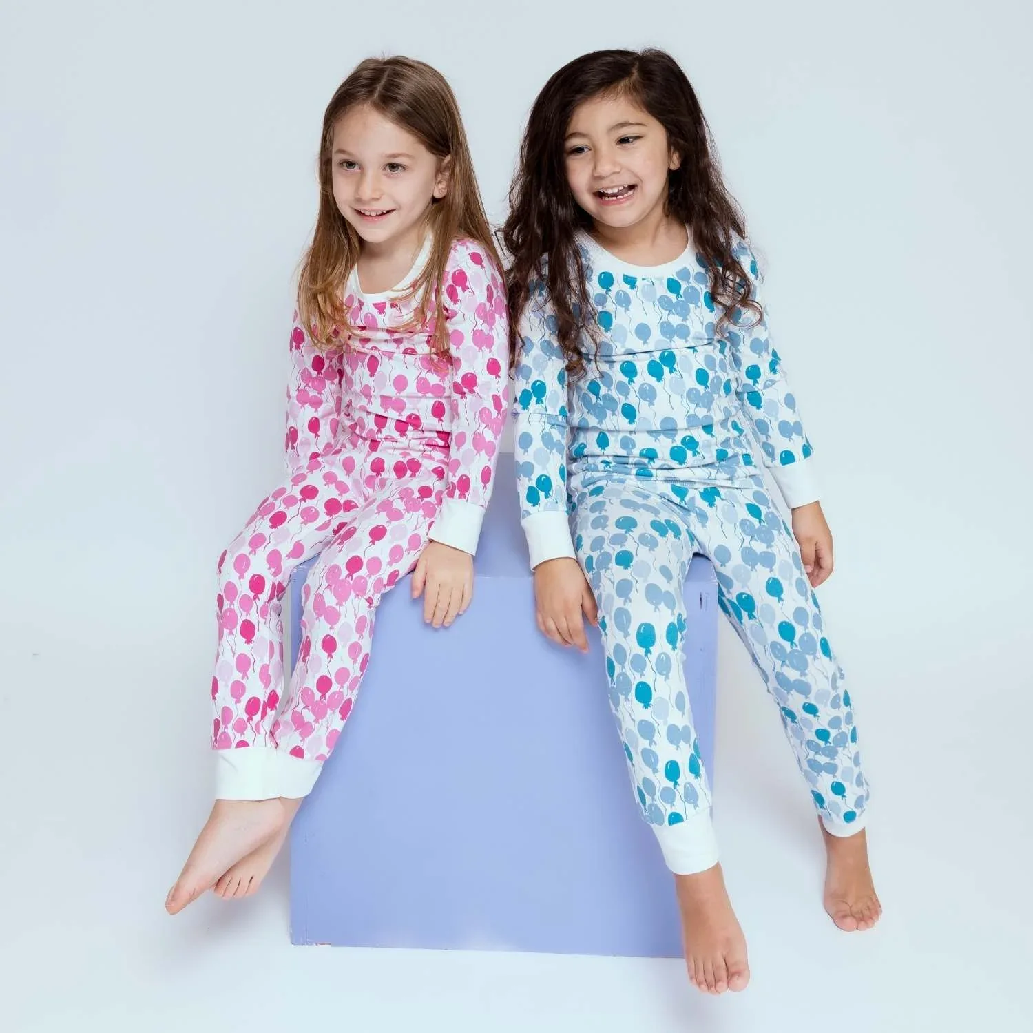 Organic Kids Pajamas - Blue Balloons - Image 6