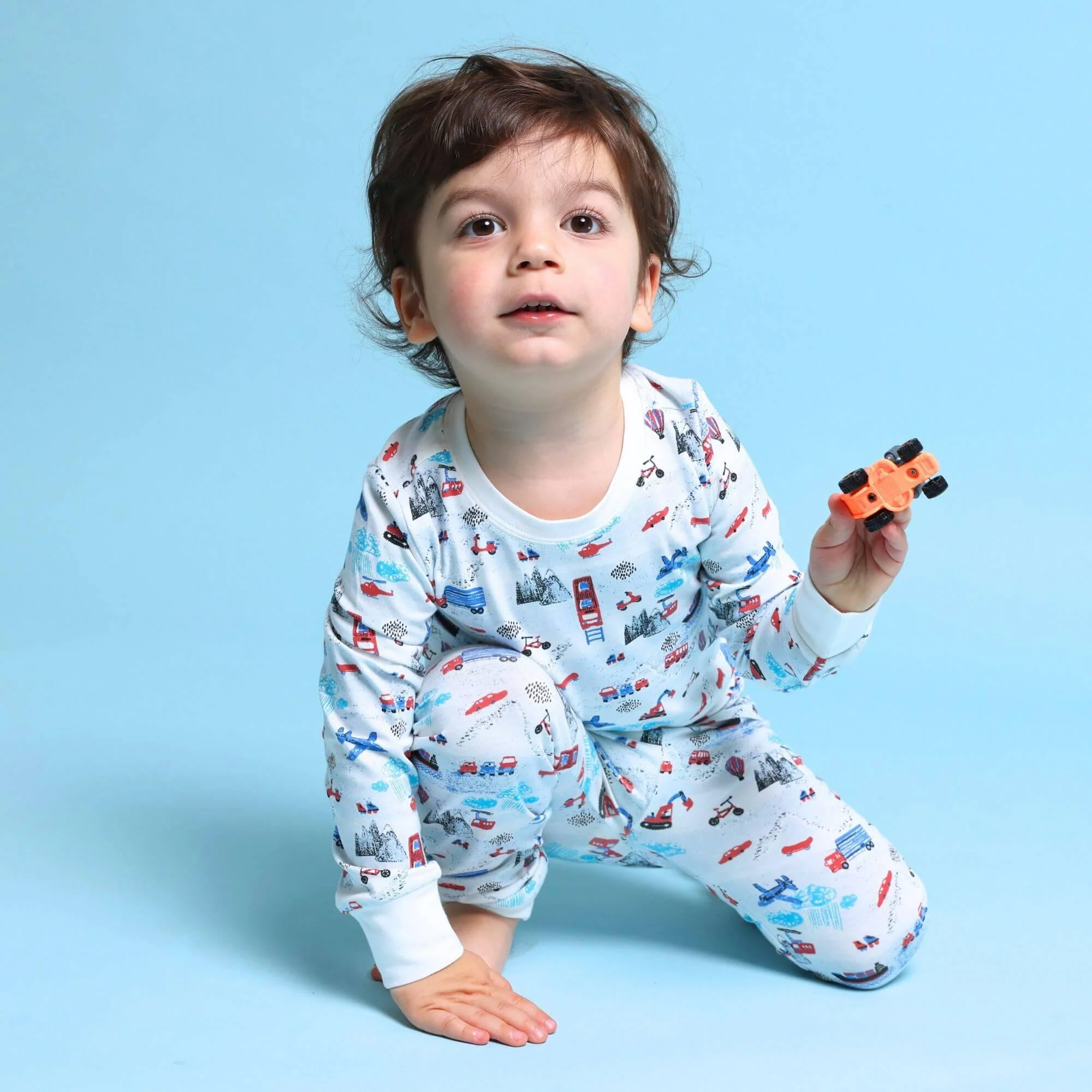 Organic Kids Pajamas - Transportation - Image 4