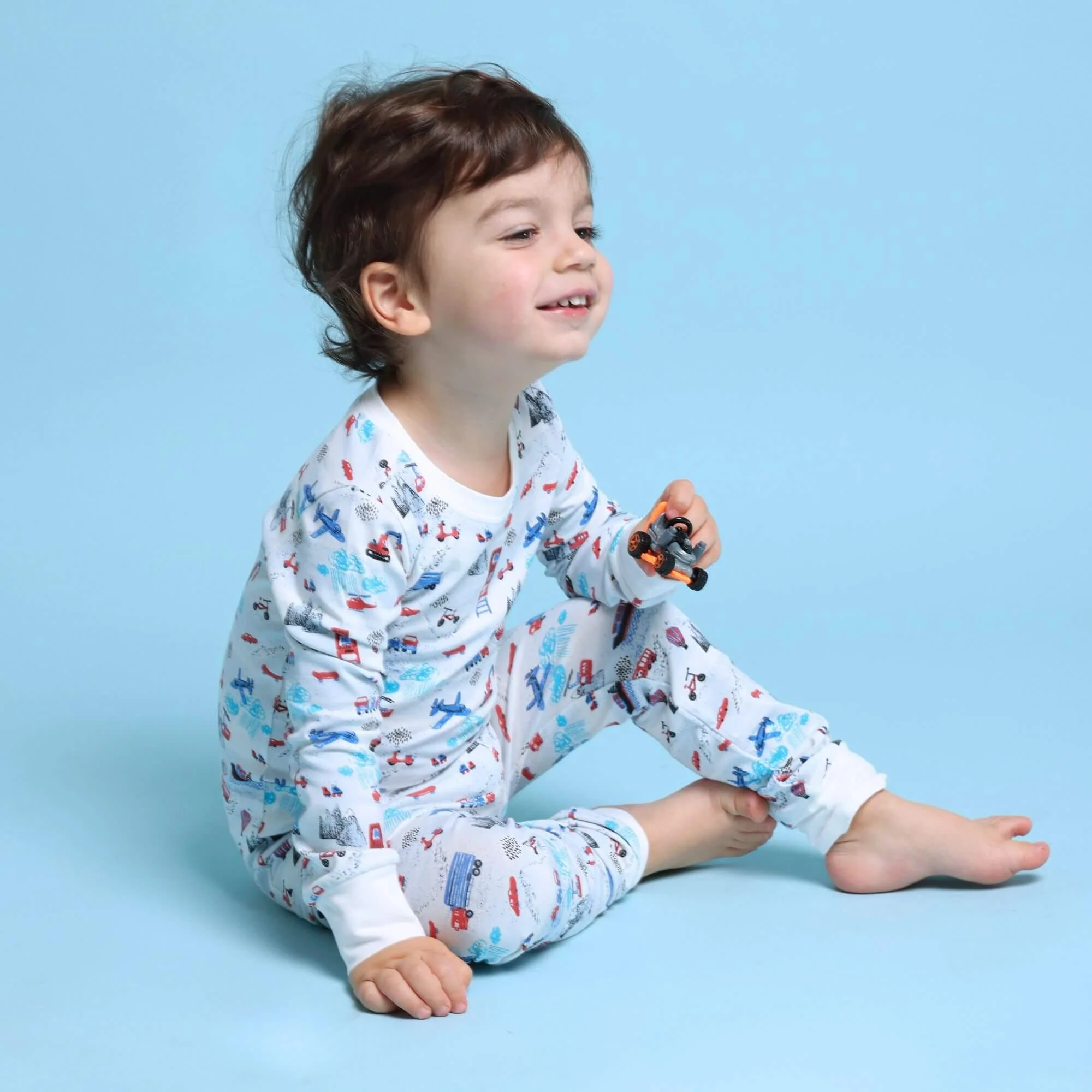 Organic Kids Pajamas - Transportation - Image 6