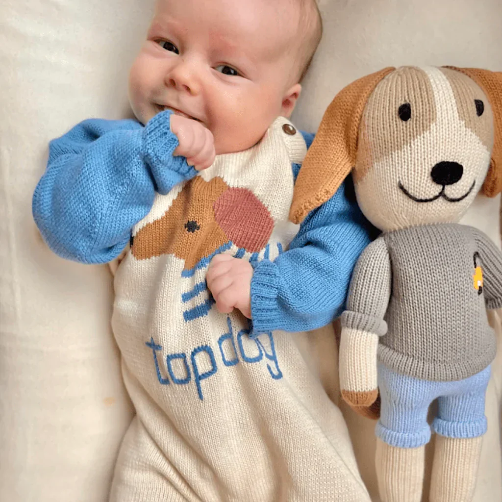 Organic Knit Doll, Frank Dog by Estella - Image 2