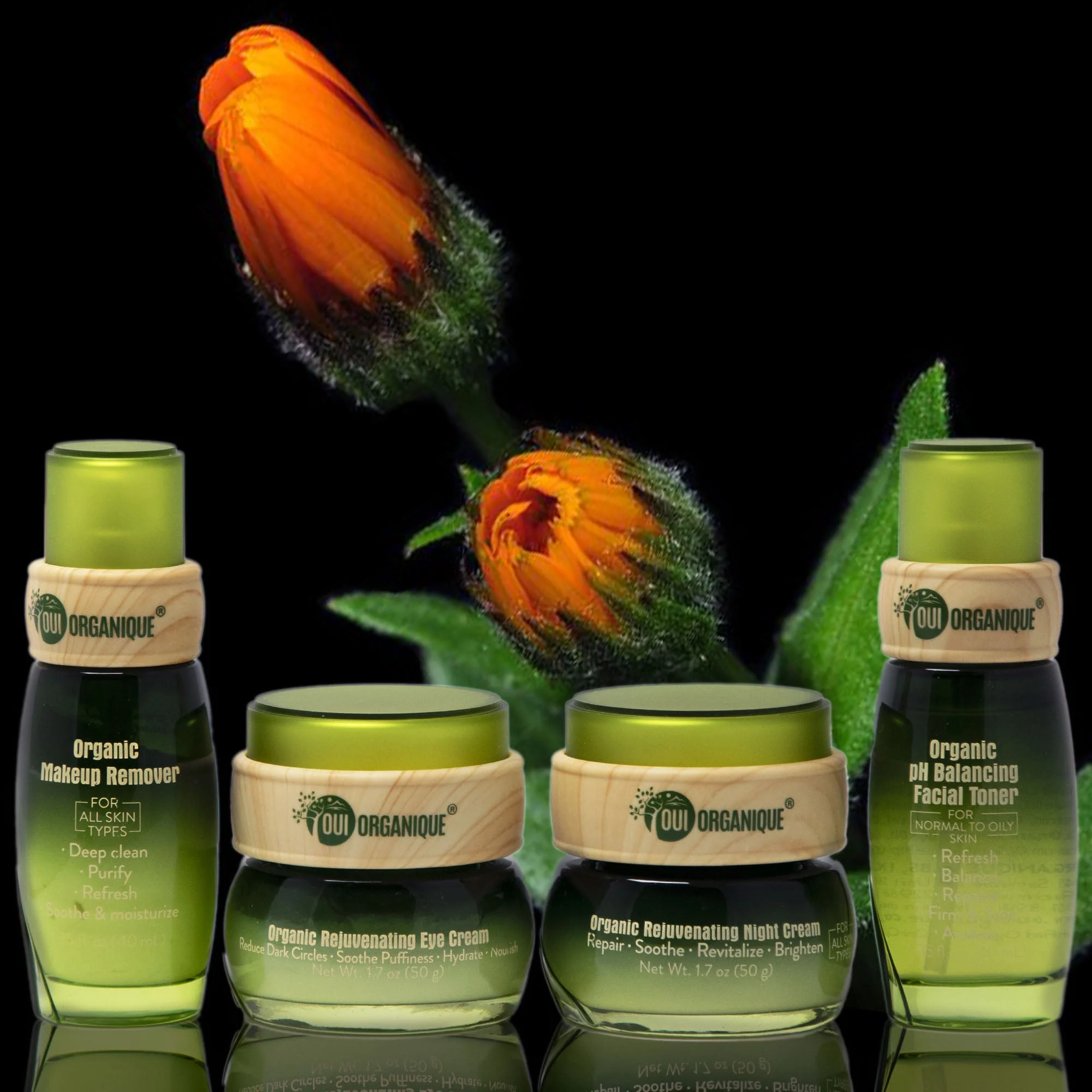 Organic Nighttime Repair Skincare Set for Sensitive Skin - Anti-Aging Essentials - Image 2