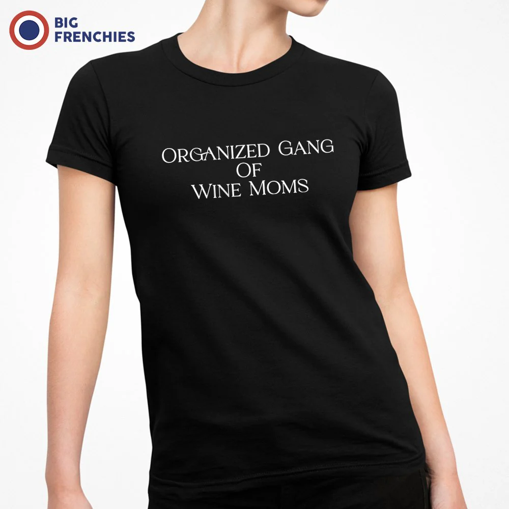 Organized Gang of Wine Moms Women's Organic Cotton Tee - Image 3