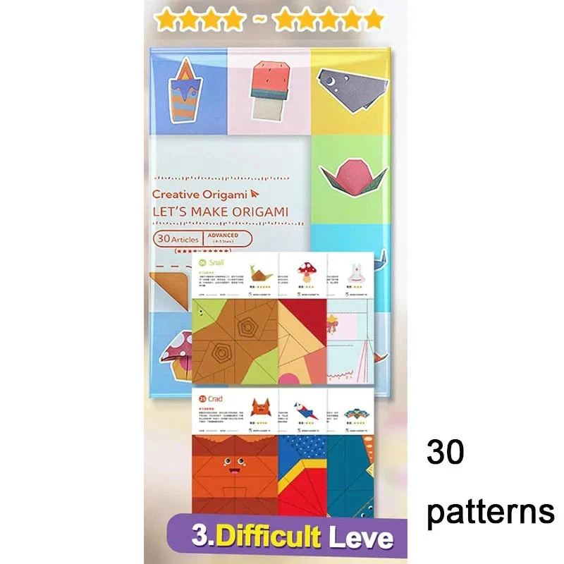 Origami Kit with 30/96 Sheets & Guiding Book - DIY Art Craft for Kids & Beginners - Image 7