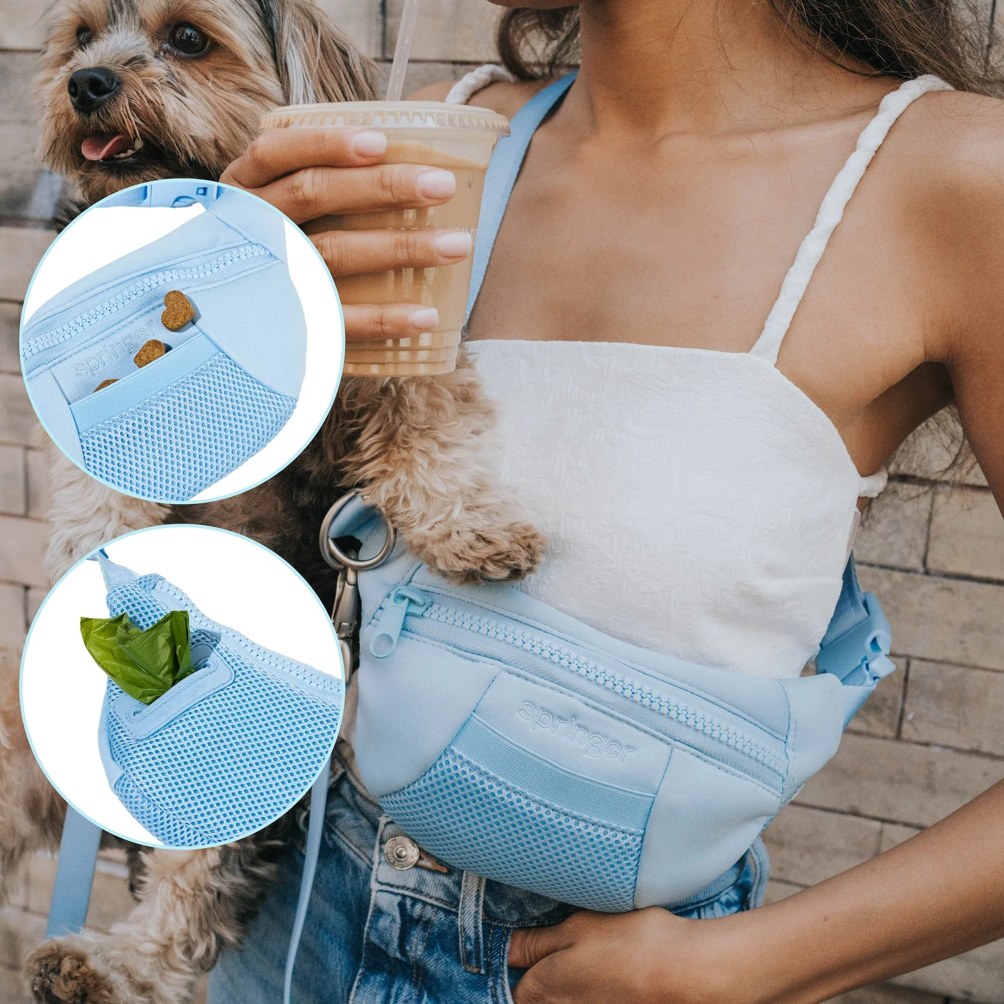 Original Hands-Free Neoprene Dog Walking Bag with 3.25ft Leash - Image 10