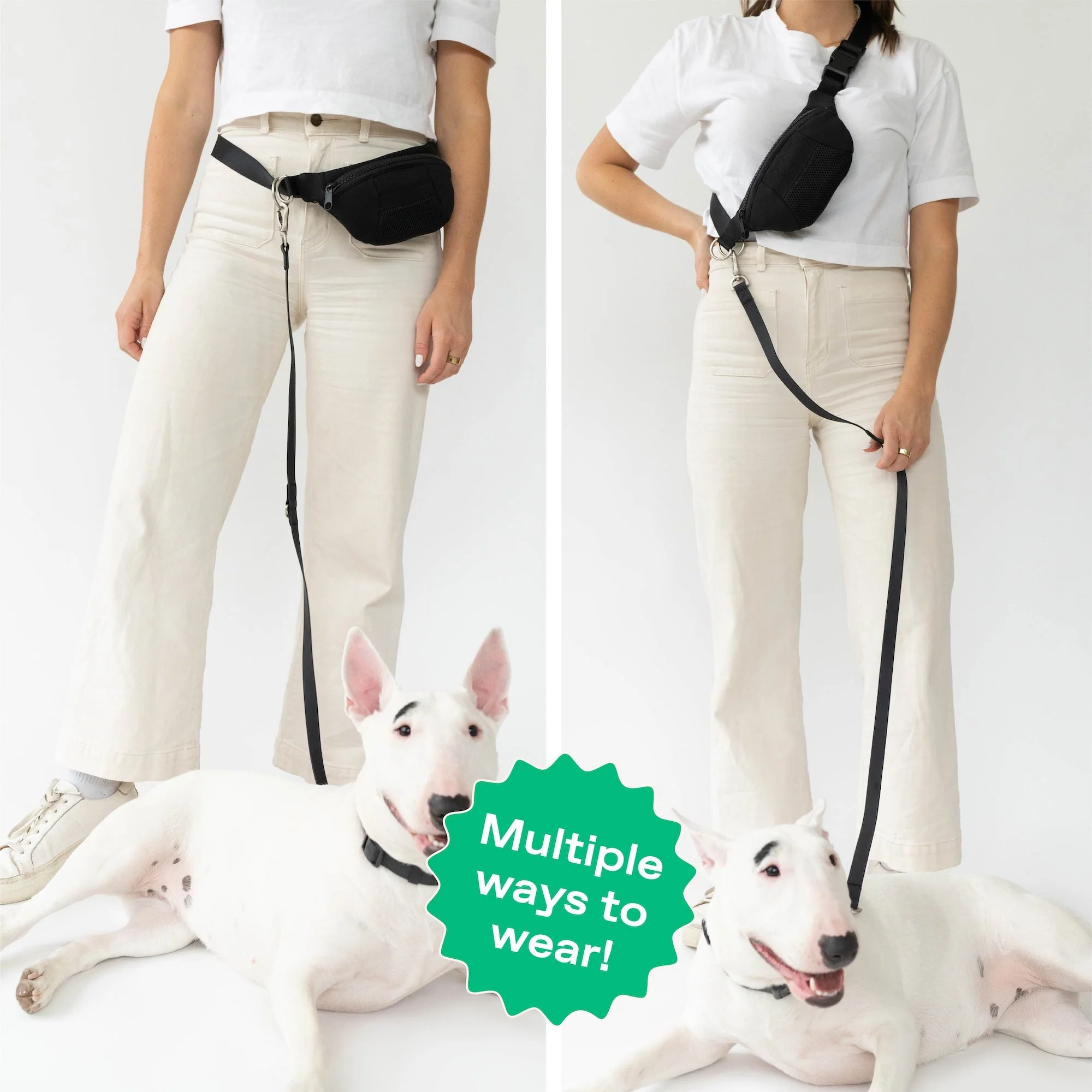 Original Hands-Free Neoprene Dog Walking Bag with 3.25ft Leash - Image 13
