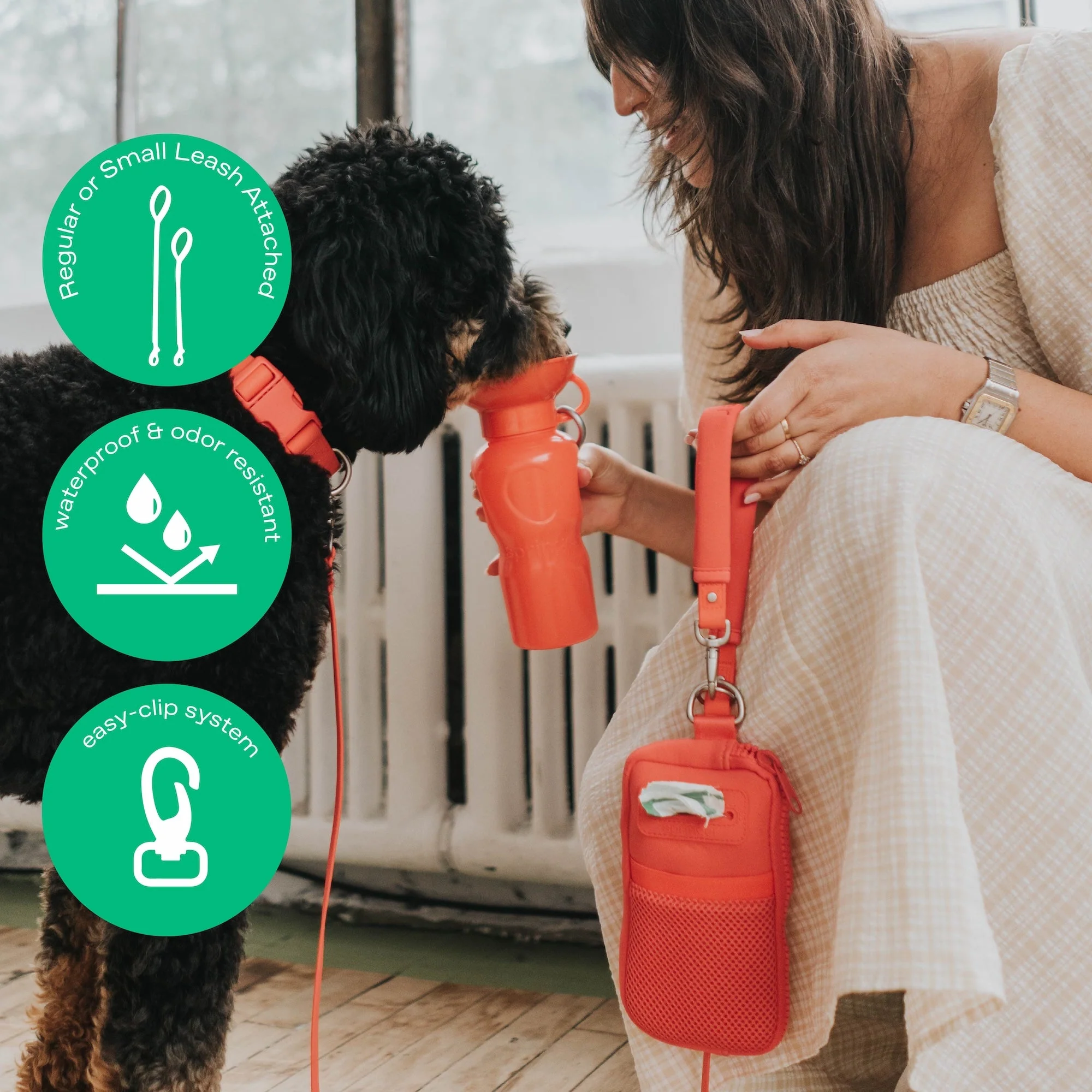 Original Neoprene Dog Walk Bag with Leash - Image 5